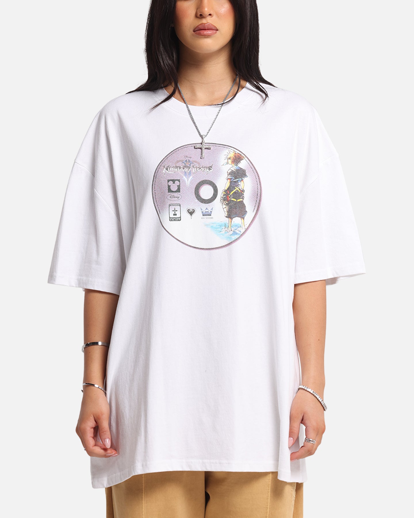 Goat Crew Disney Kingdom Hearts Disc Heavy T-Shirt White、mySite、zt4zffjzw