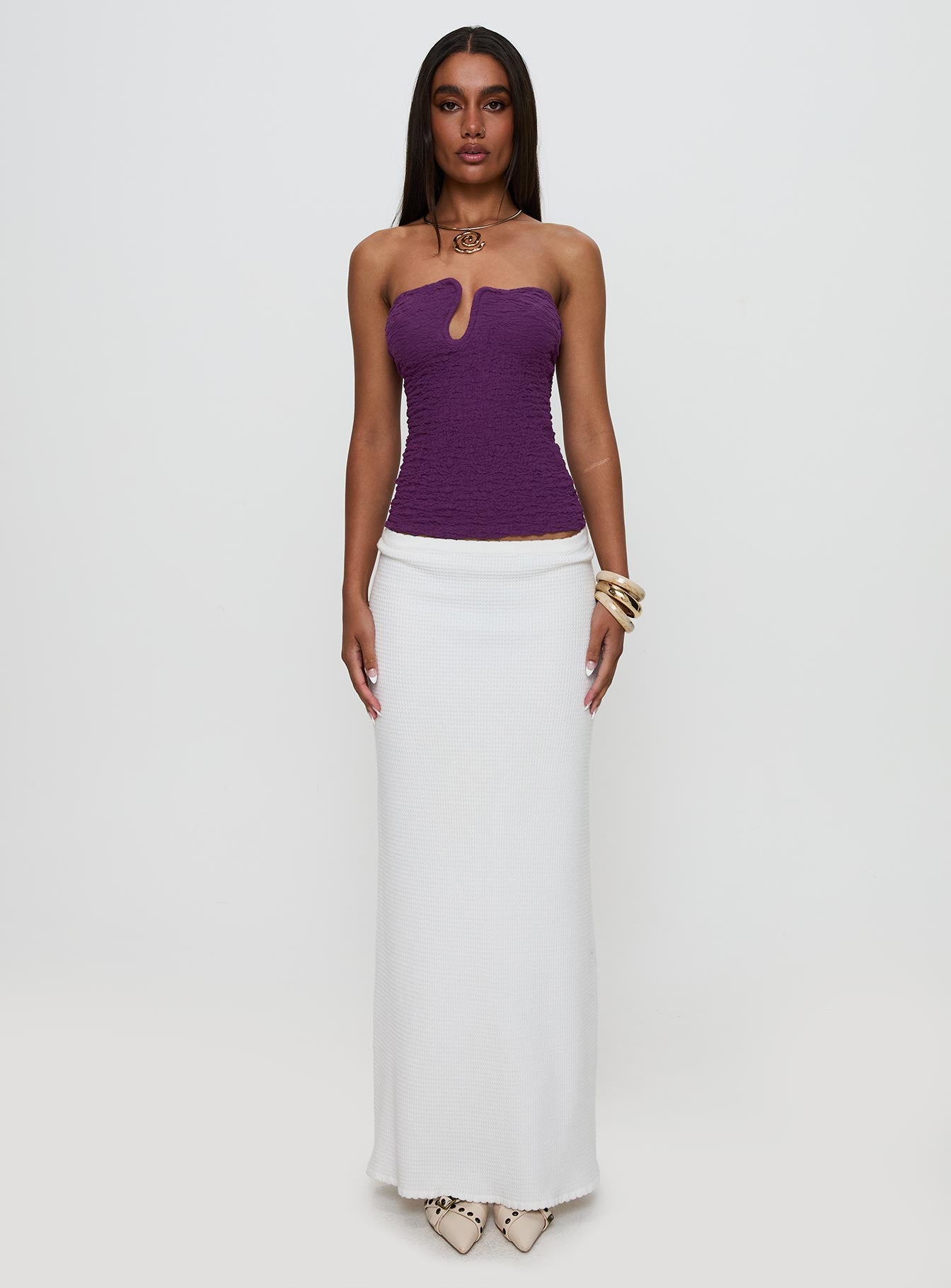 Secret Moments Strapless Top Purple、mySite、solidvoid