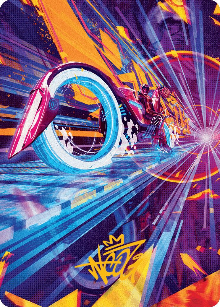 Spotcycle Scouter Art Card (Gold-Stamped Signature) Aetherdrift Art Series、mySite、waistdrama