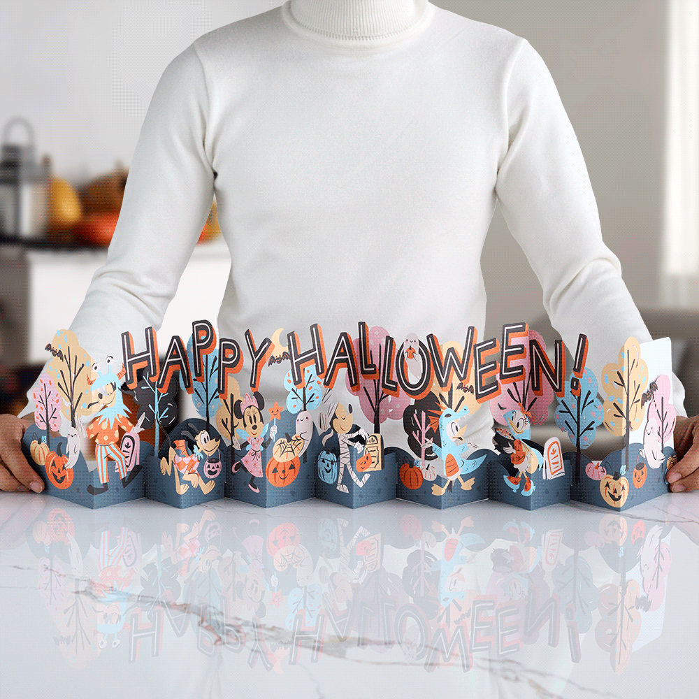 Disney’s Mickey & Friends Happy Halloween Loooooong Card™ (Expands to 2 feet)、mySite、solidvoid