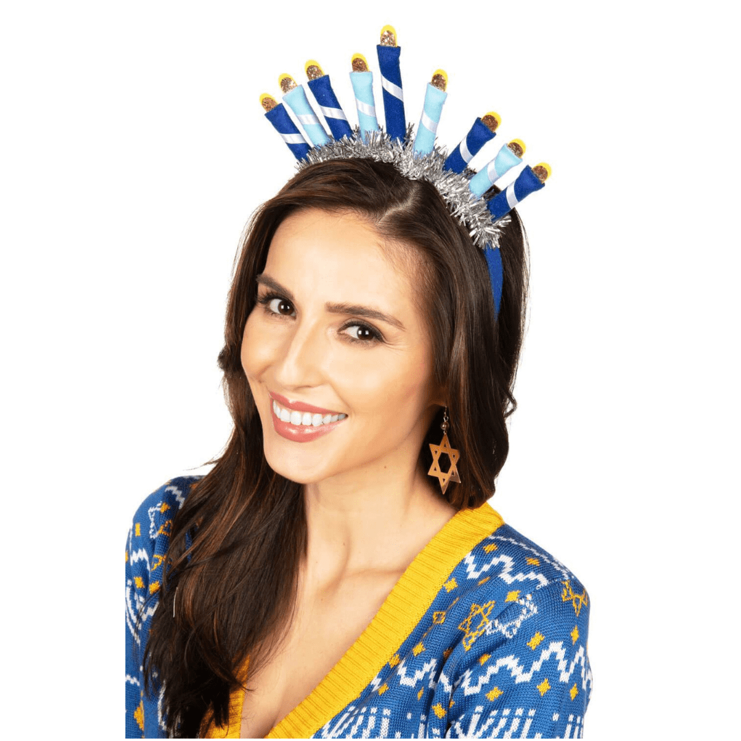 Hanukkah Menorah Headband by Tipsy Elves、mySite、topwebapps