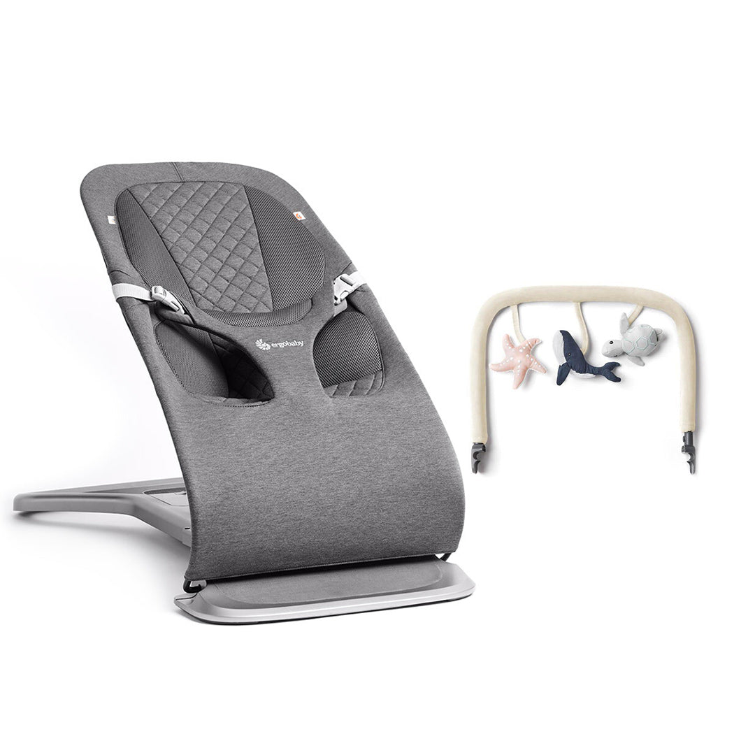 Ergobaby Evolve Baby Bouncer - Charcoal Grey、mySite、merchandisen