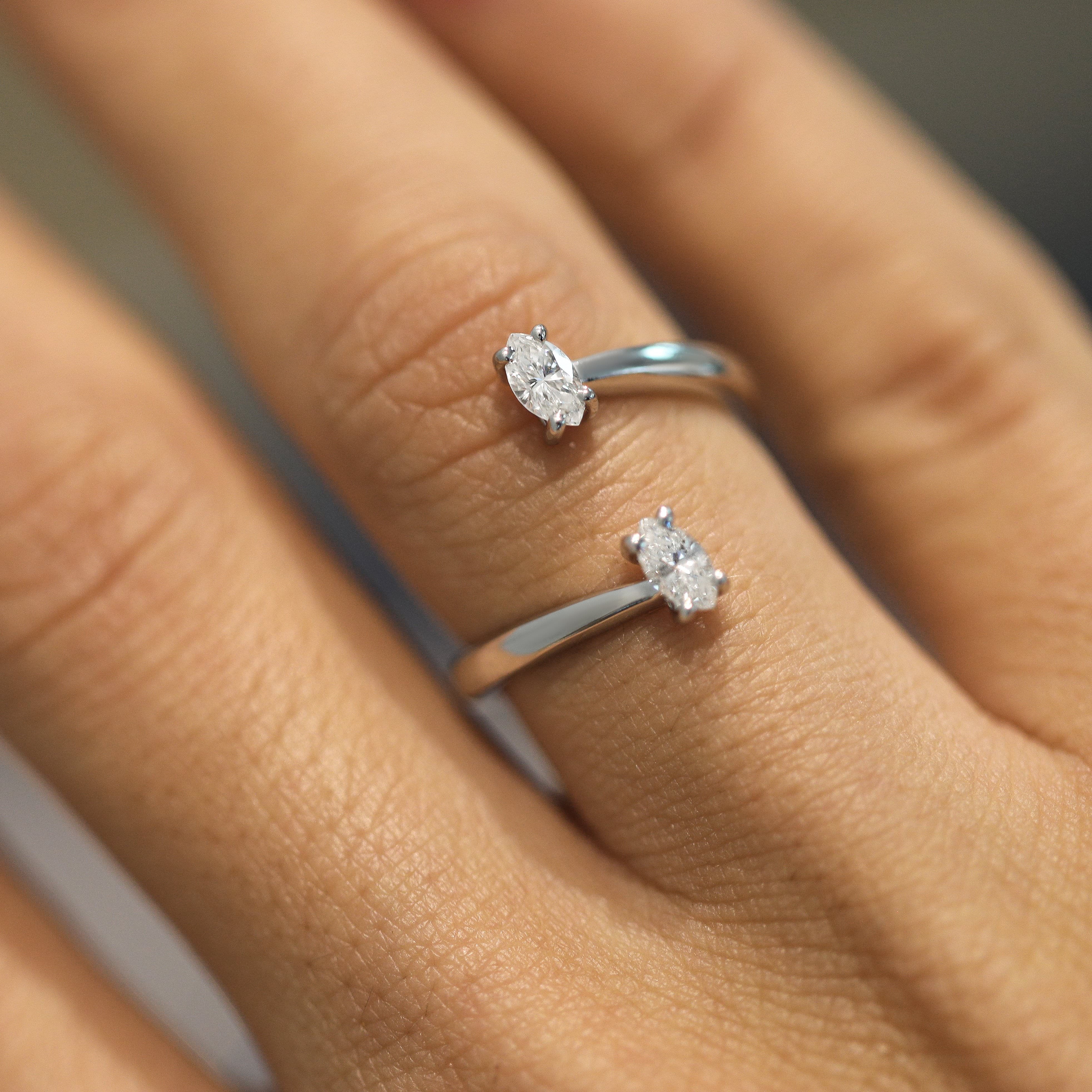 Anita Fashion Ring (0.36 Carat) -14K White Gold、mySite、hinf8tx79