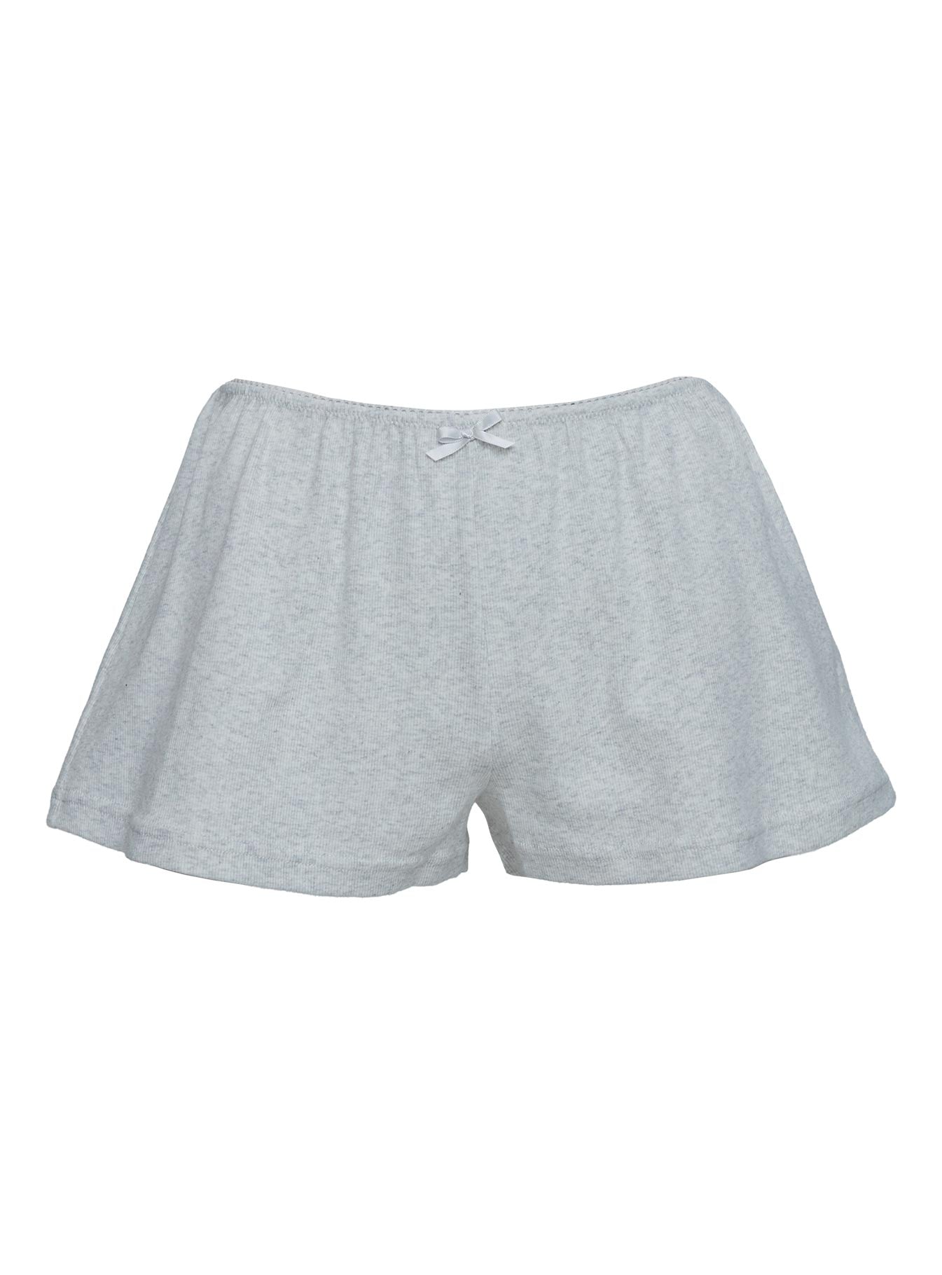 Sleepytea Rib Sleep Short Grey、mySite、solidvoid