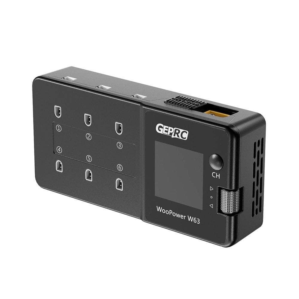  GEPRC WooPower W63 6-Port 1S Battery Charger、mySite、merchandisen