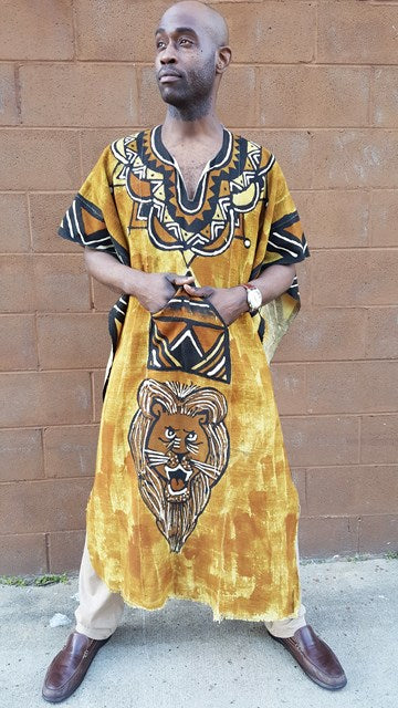 Lion King mufasa hand-made mud cloth poncho robe-dp3803m、mySite、solidvoid