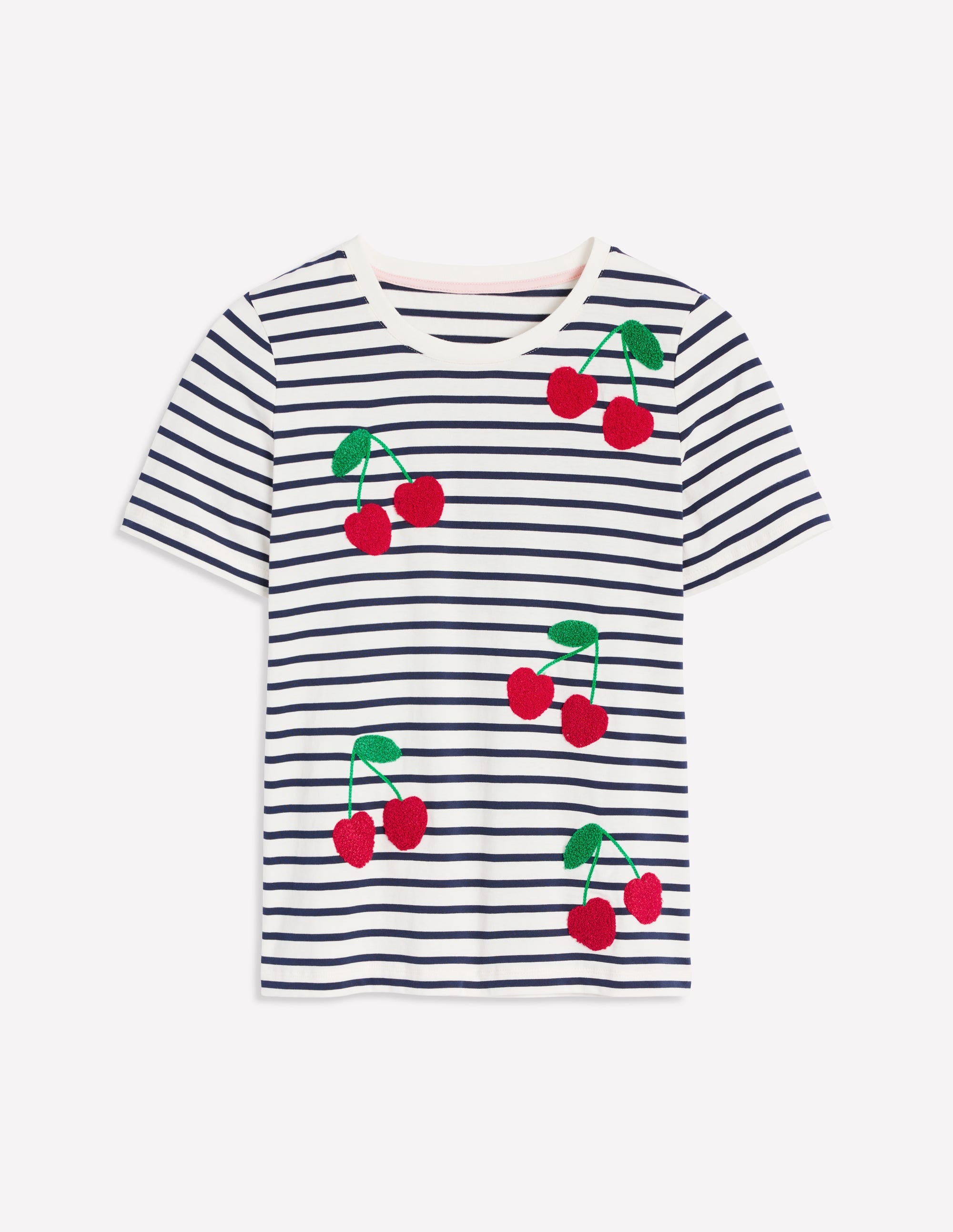  Relaxed Novelty T-Shirt-Ivory/French Navy, Cherries、mySite、ashleygrahame
