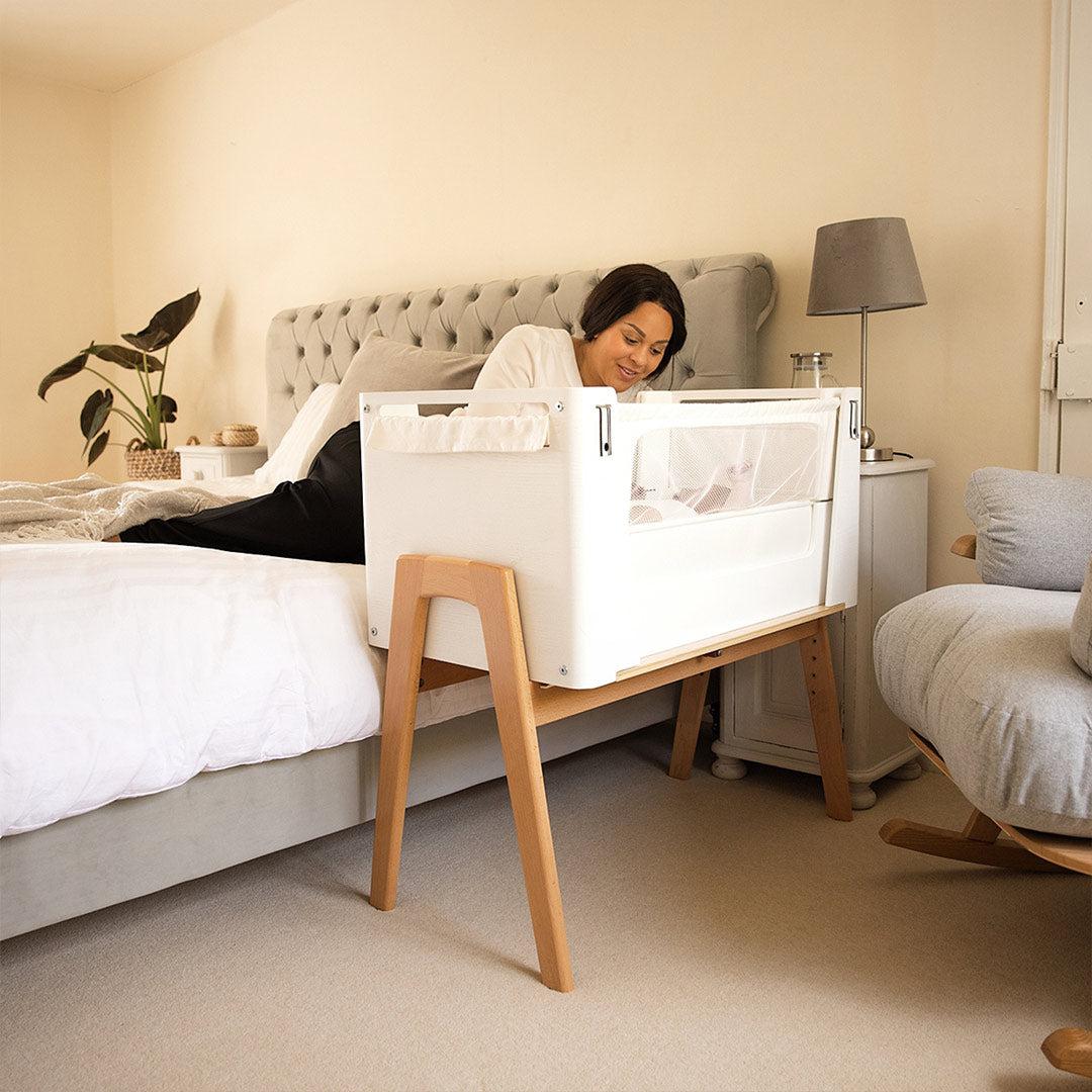  Gaia Hera Bedside Crib² - Scandi White/Natural、mySite、merchandisen
