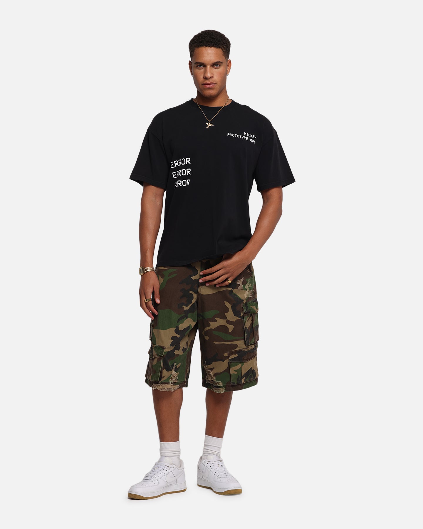 American Thrift Disney Mickey Prototype 001 T-Shirt Black、mySite、zt4zffjzw