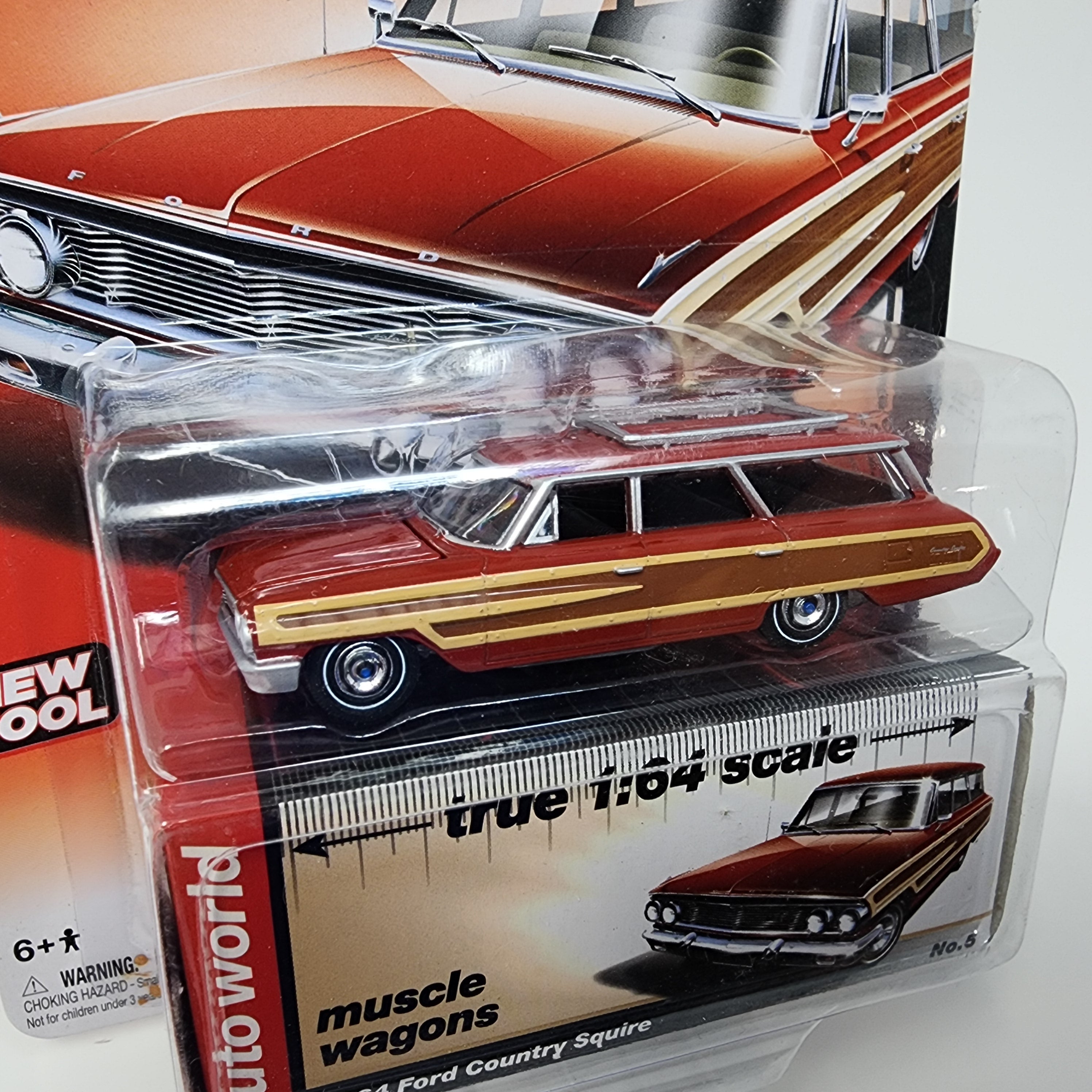 1964 Ford Country Squire * Red * Auto World Muscle Wagons、mySite、hgirdovlk