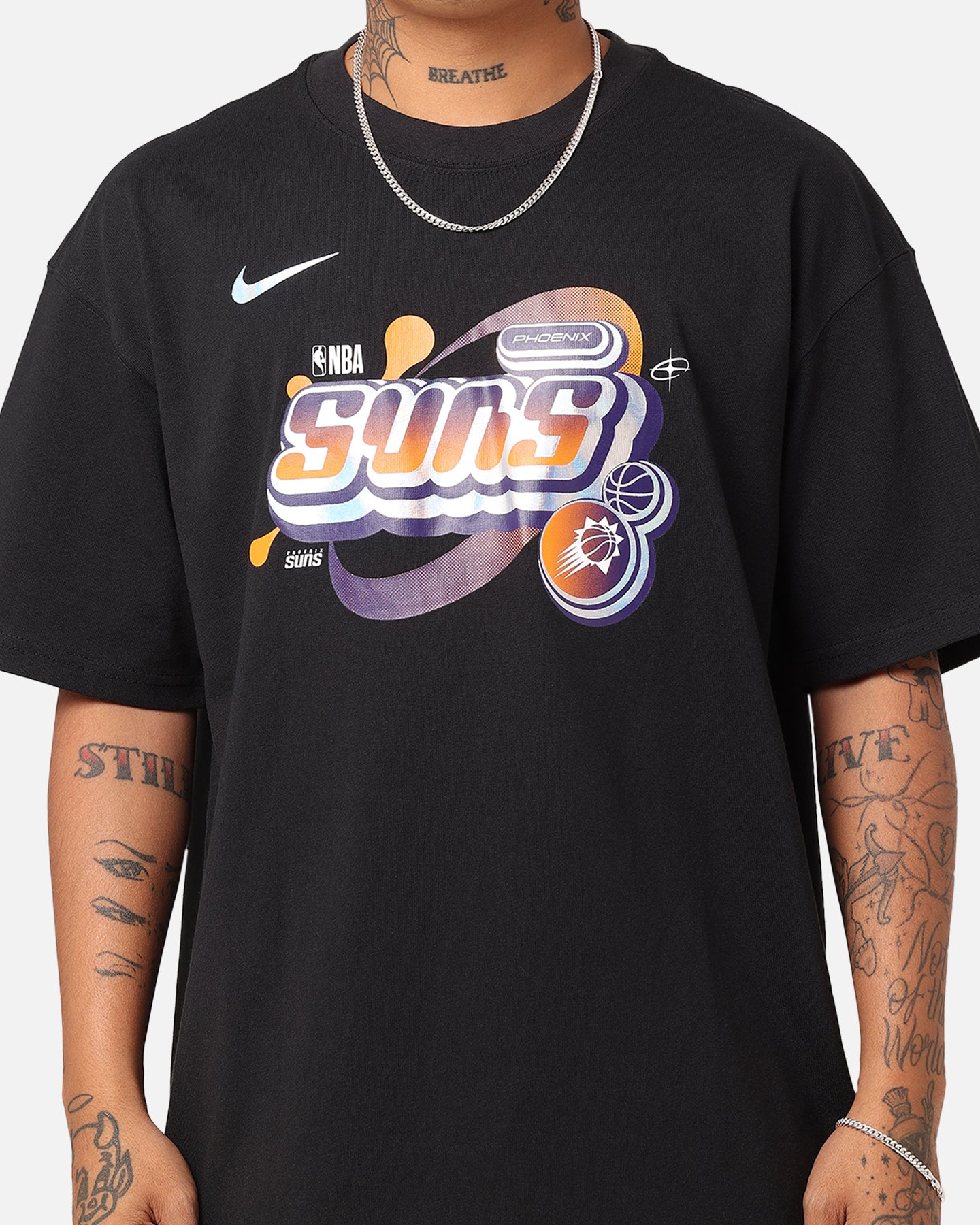 Nike Phoenix Suns NBA Max90 Courtside T-Shirt Black、mySite、zt4zffjzw