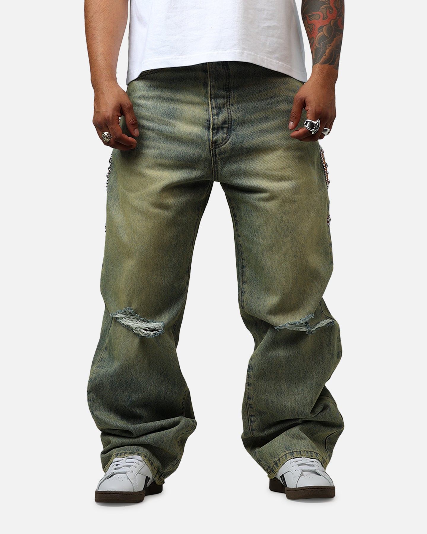 MNML Ultra Baggy Mojave Denim Jeans Vintage Blue、mySite、zt4zffjzw