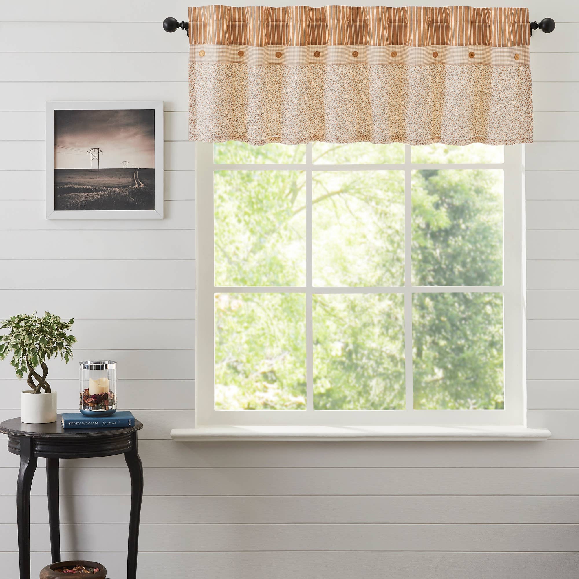 VHC Brands - Camilia Ruffled Valance 19x72、mySite、g9winljtr