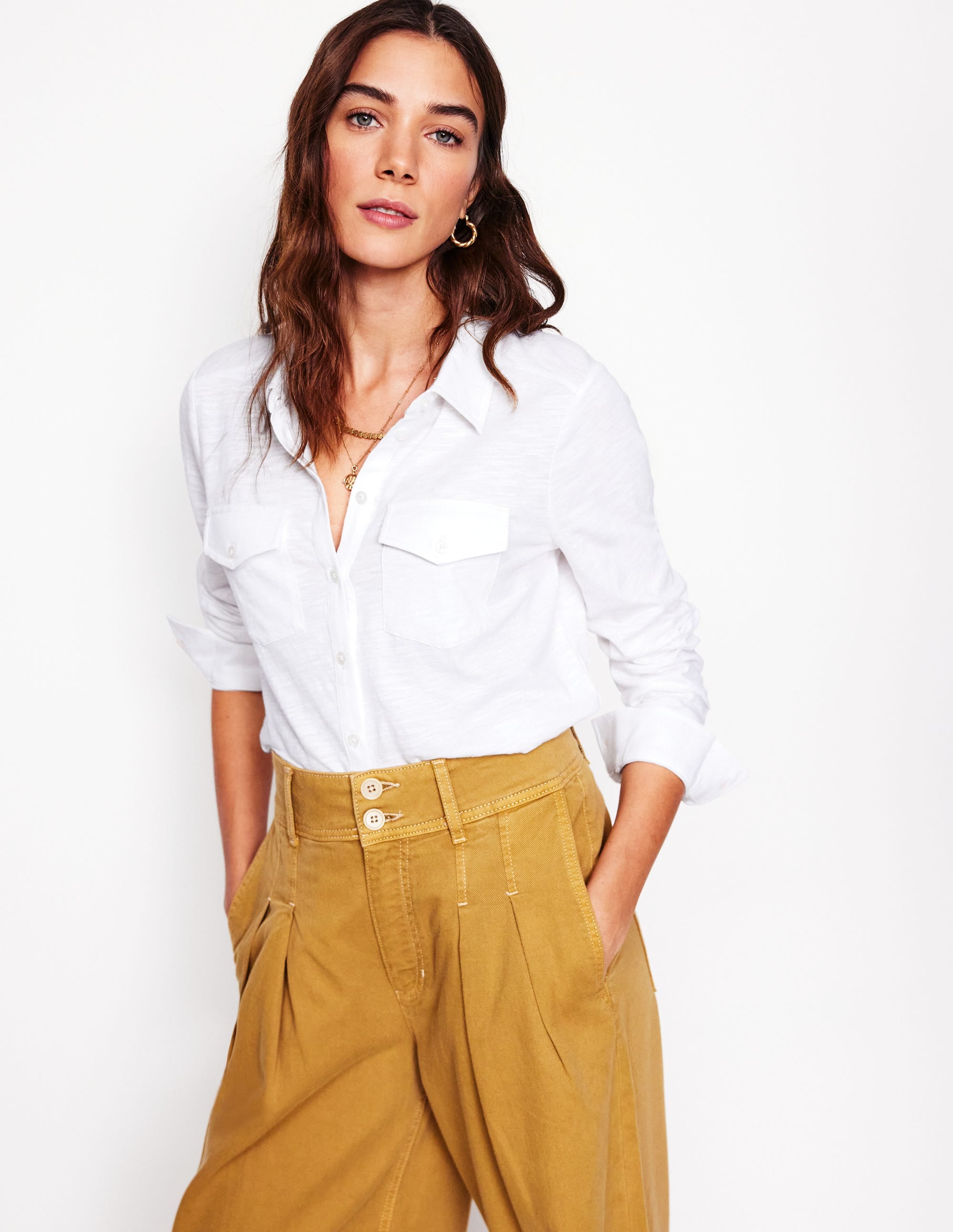  Amy Jersey Shirt-White、mySite、ashleygrahame