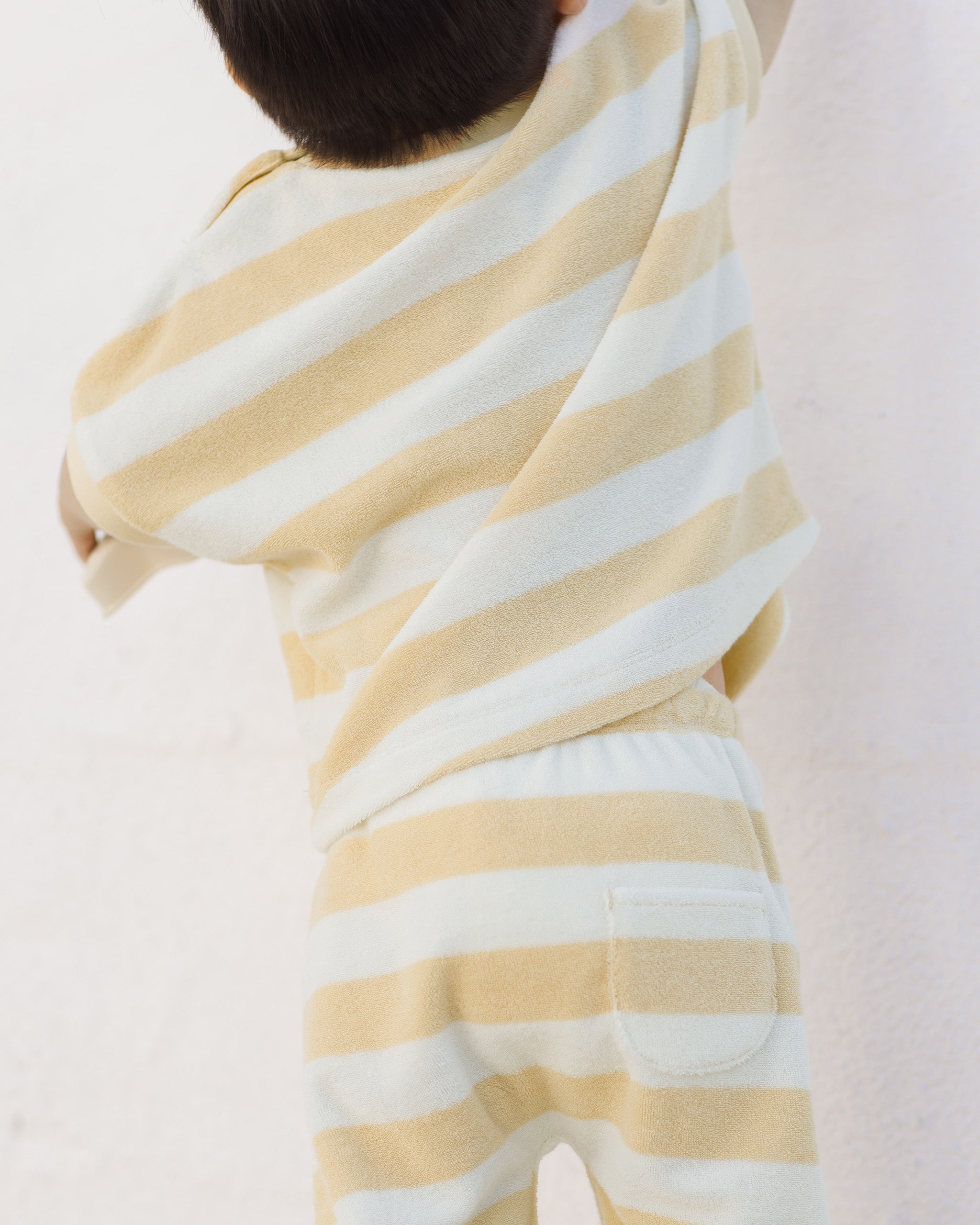  Terry Tee + Pant Set || Yellow Stripe、mySite、layawaytickets