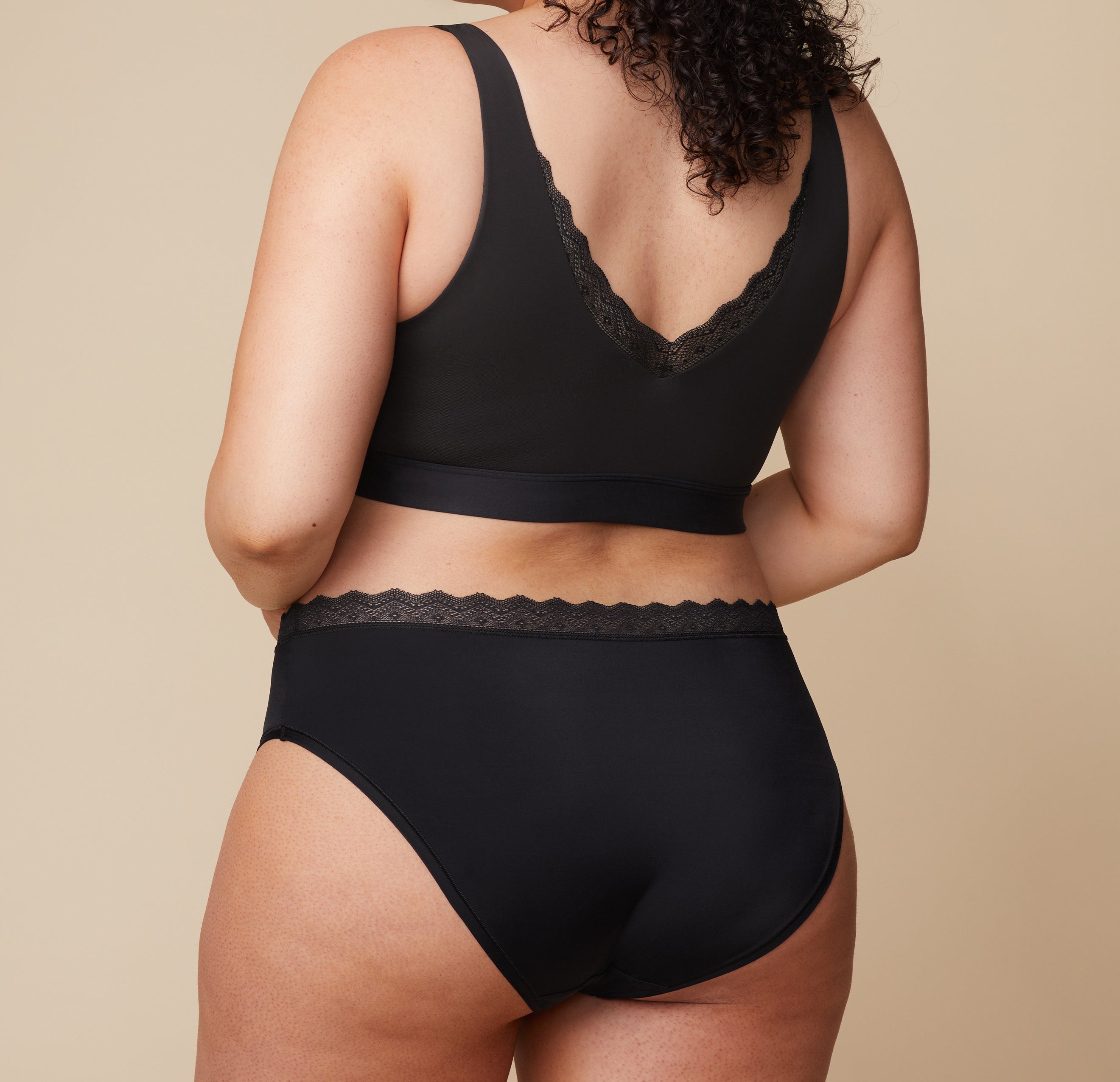 Bliss Lace Highwaist Brief - Black、mySite、bengalsvssteelers