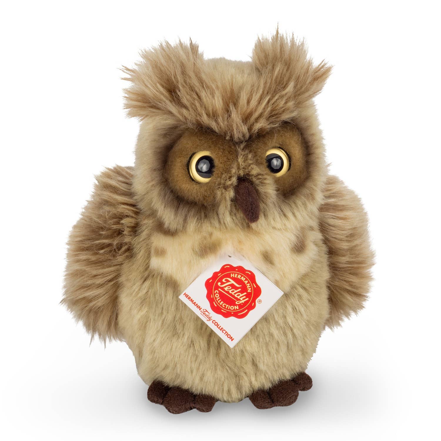 Plush Horned Owl 17 cm plush toy by Teddy Hermann-SO CUTE!、mySite、g9winljtr