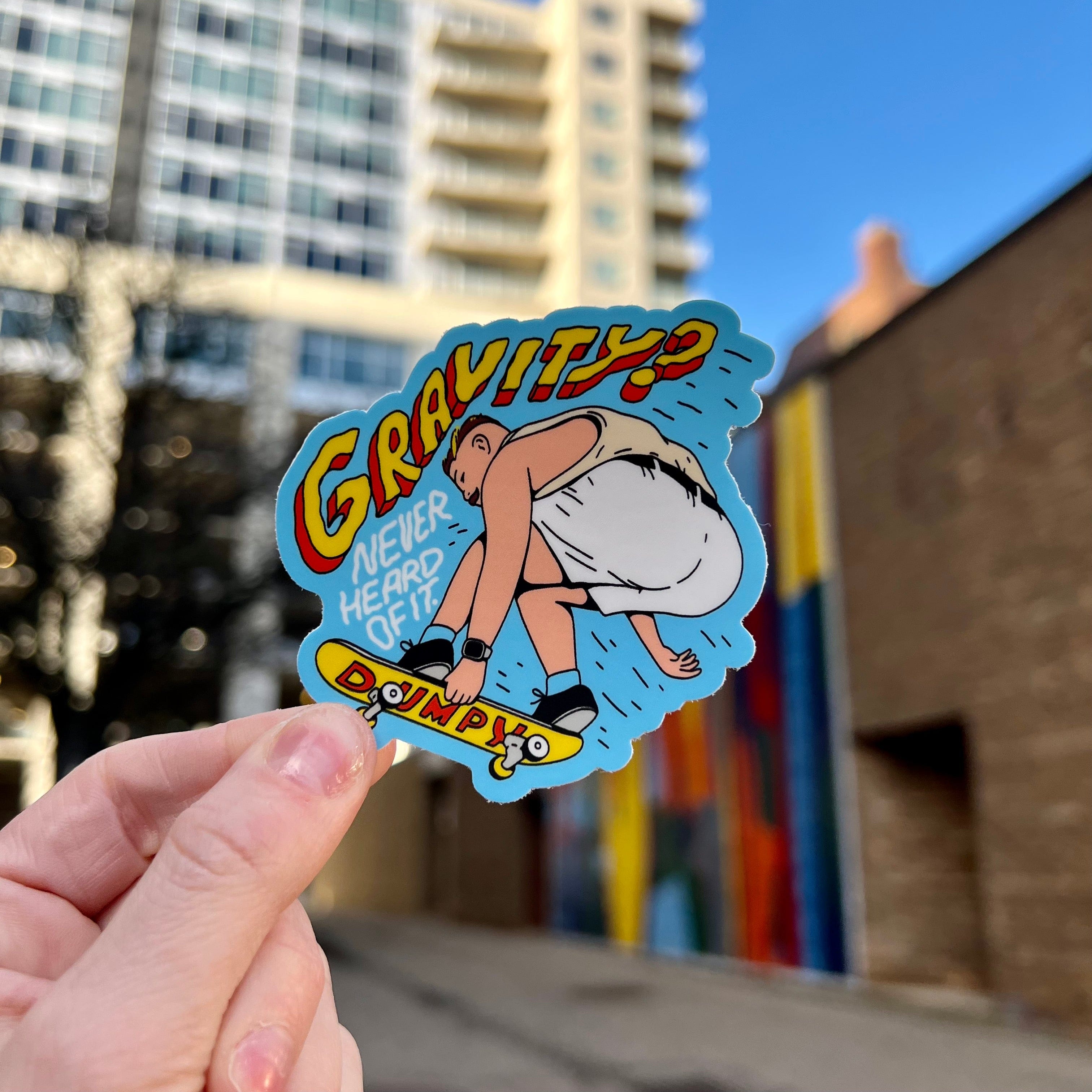  Gravity? Never heard of it Frankie Lapenna Sticker、mySite、ghnorth