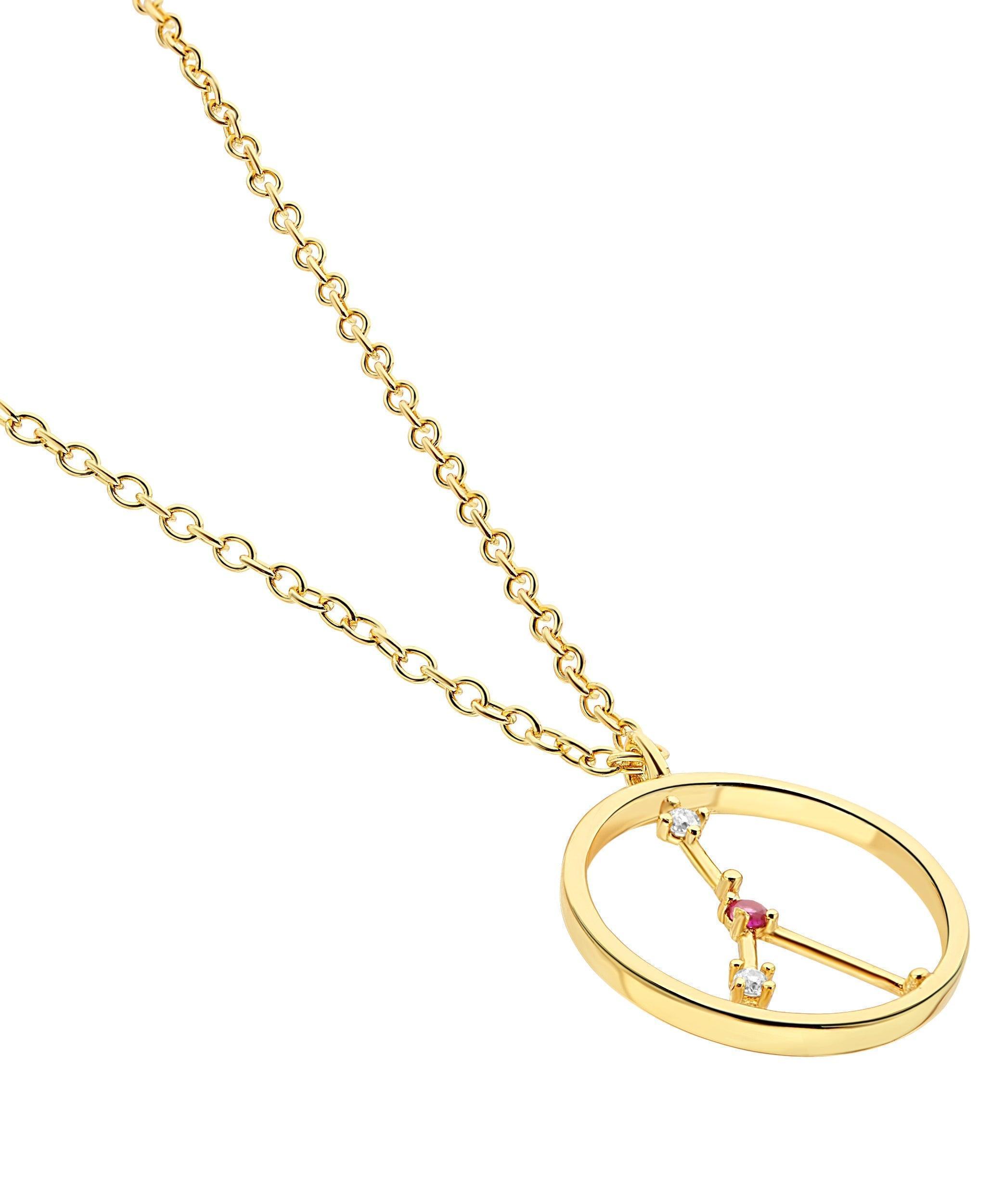  Zodiac Necklace Cancer 18ct Gold Plated