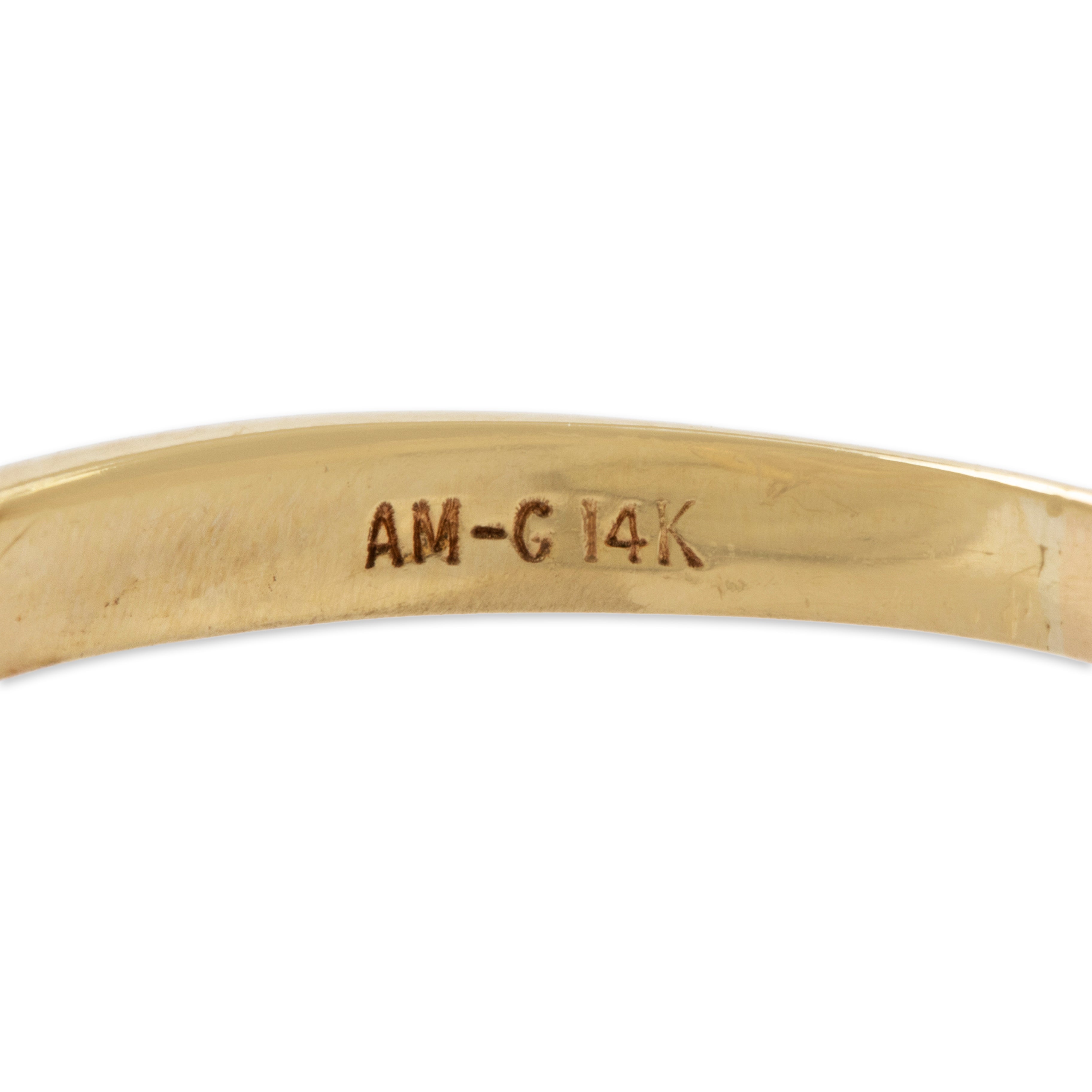 Vintage 14k Yellow Gold Ruby Diamond Dainty Floriform Ring 8.00、mySite、hinf8tx79