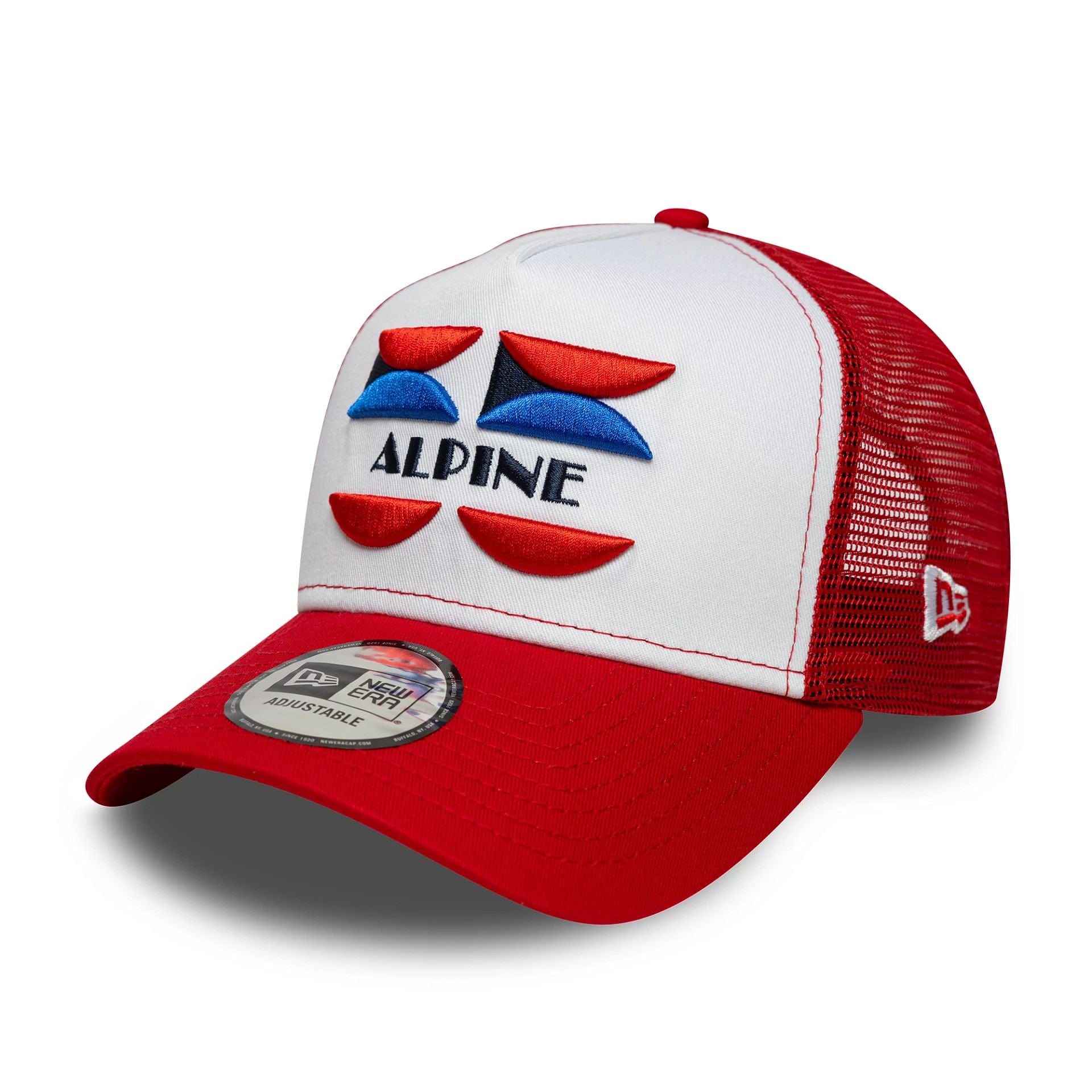 Alpine Racing Patch Front Red 9FORTY A-Frame Trucker Adjustable Cap、mySite、vikingsvslions