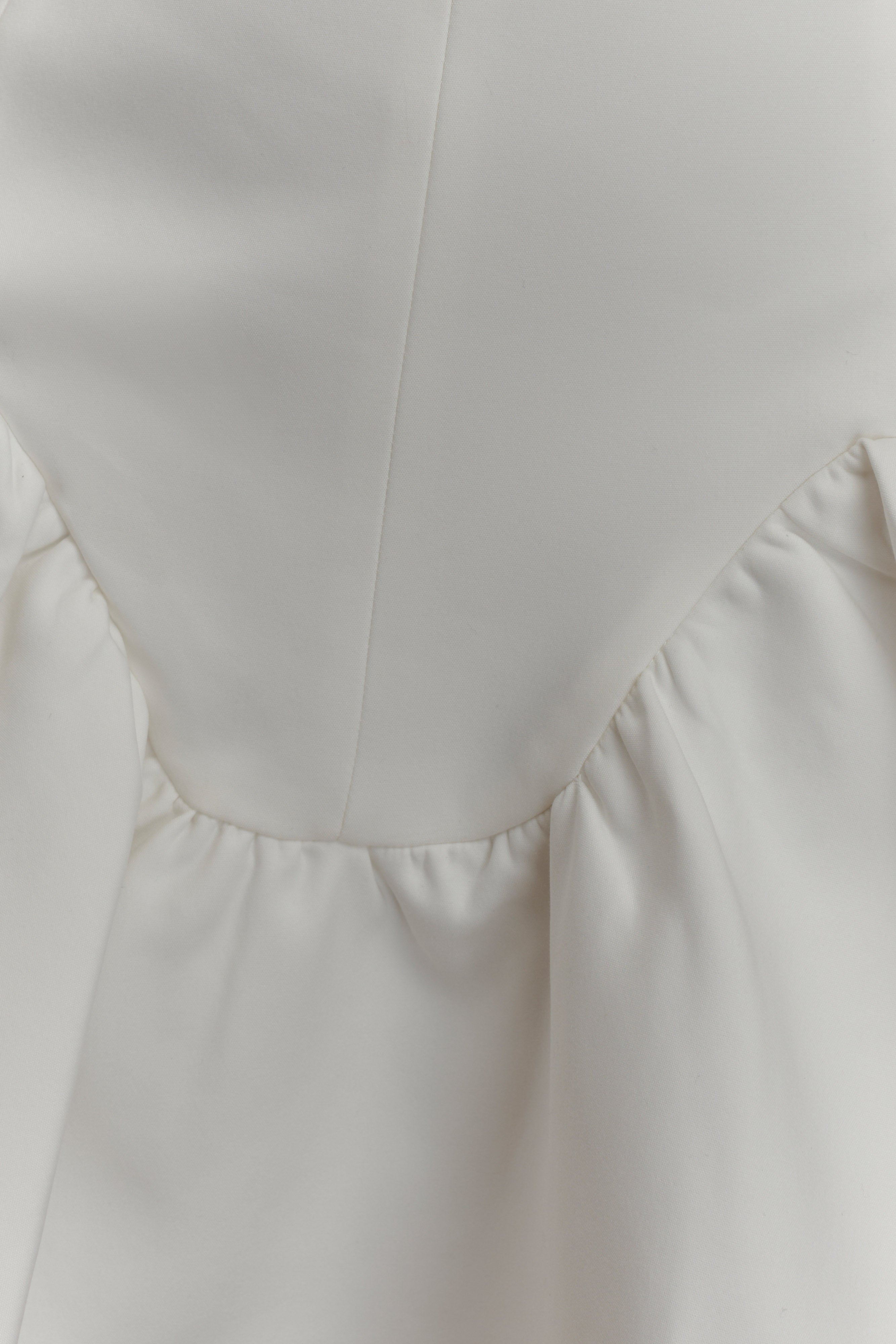 Calipso Halter Mini Dress - White、mySite、solidvoid