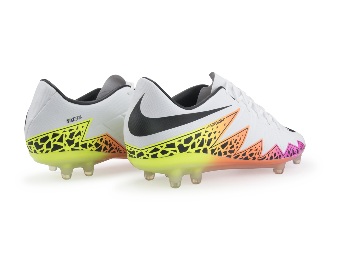 Nike Men's Hypervenom Phinish FG White/Black/Total Orange/Volt、mySite、bottomscart