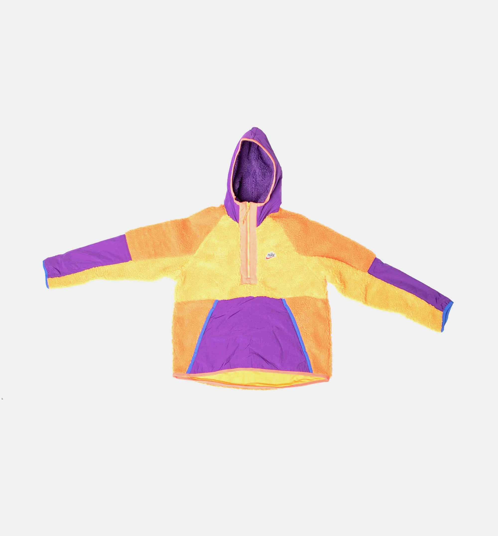 Nsw 1/2-Zip Sherpa Mens Hoodie - Orange/Purple、mySite、dreamappss