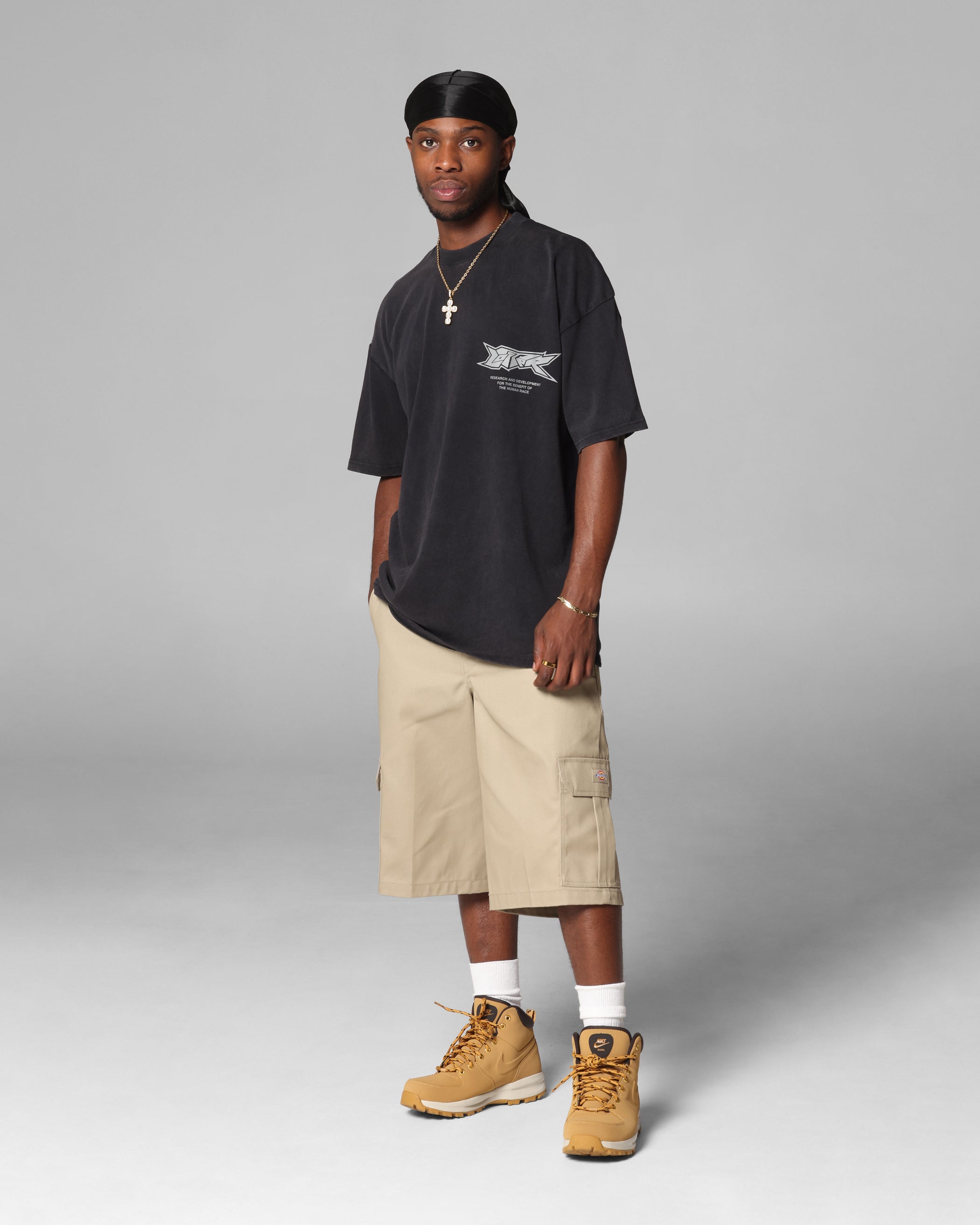 Loiter Runway T-Shirt Black Acidwash、mySite、zt4zffjzw