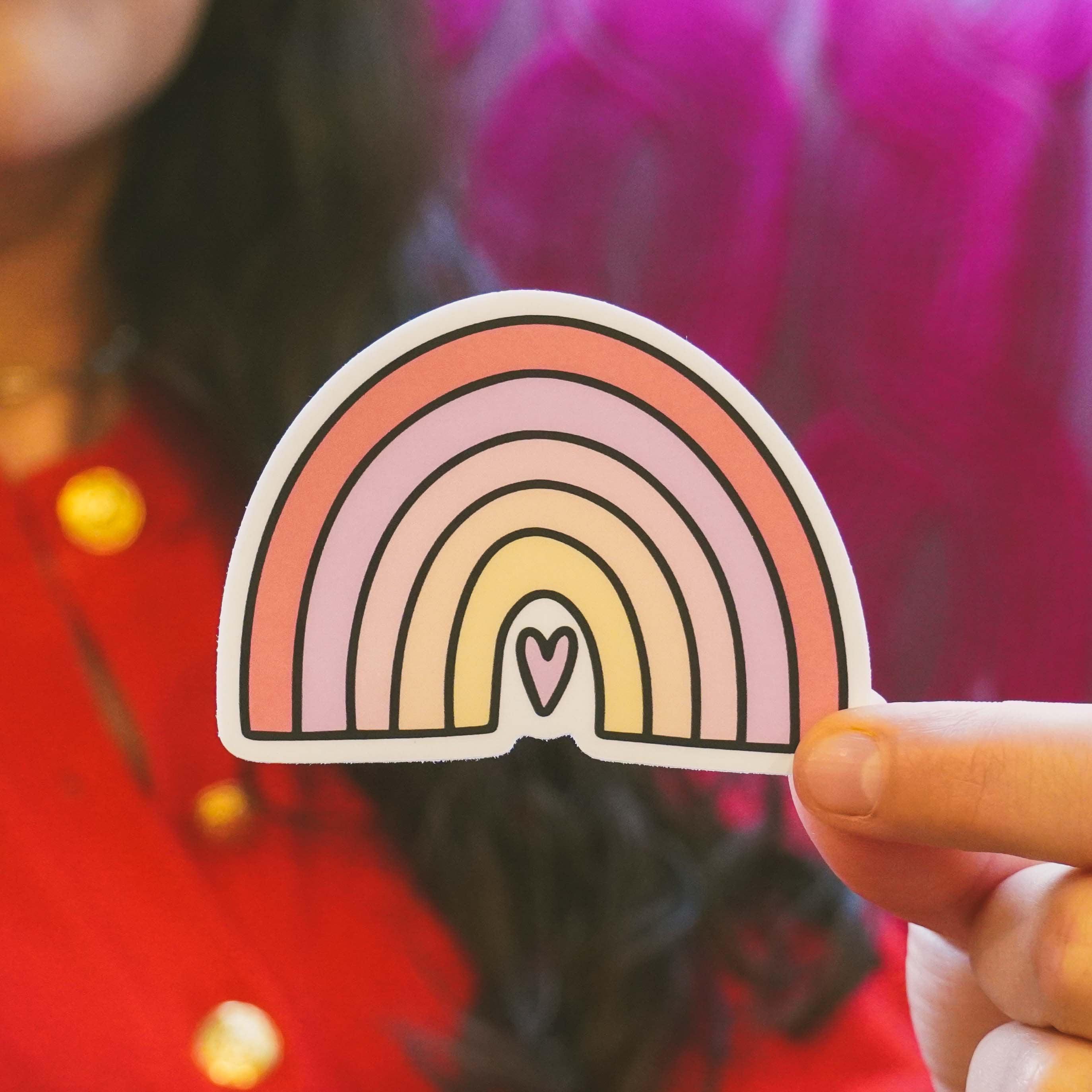  Pink Rainbow Sticker、mySite、ghnorth