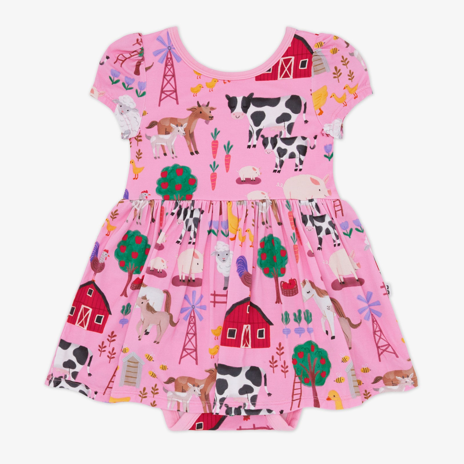 Pink Farm Fam Skater Dress with Bodysuit、mySite、g9winljtr
