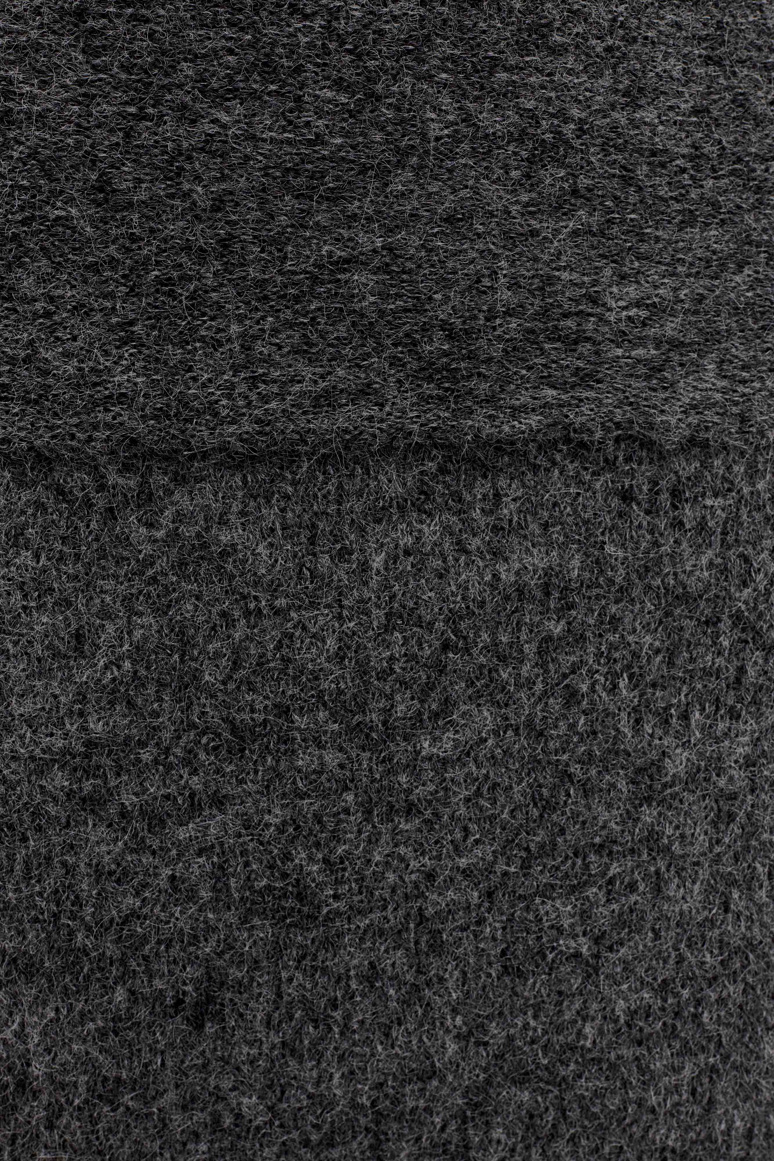 Charlotte Off Shoulder Knit Long Sleeve Top - Charcoal Marle、mySite、solidvoid