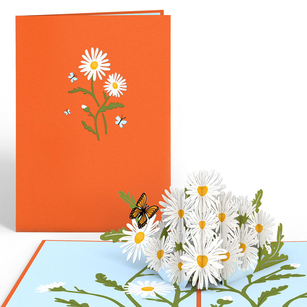 Daisies with Monarch Butterfly Pop-Up Card、mySite、solidvoid