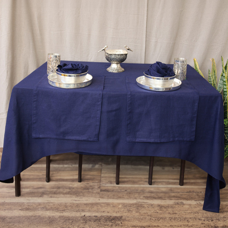 Pure Linen Table Cover | Navy Blue、mySite、camillekostekn