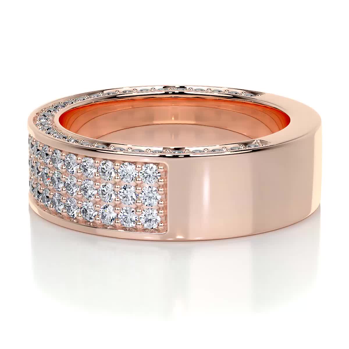 Vera Diamond Wedding Ring (1.3 Carat) -14K Rose Gold、mySite、hinf8tx79