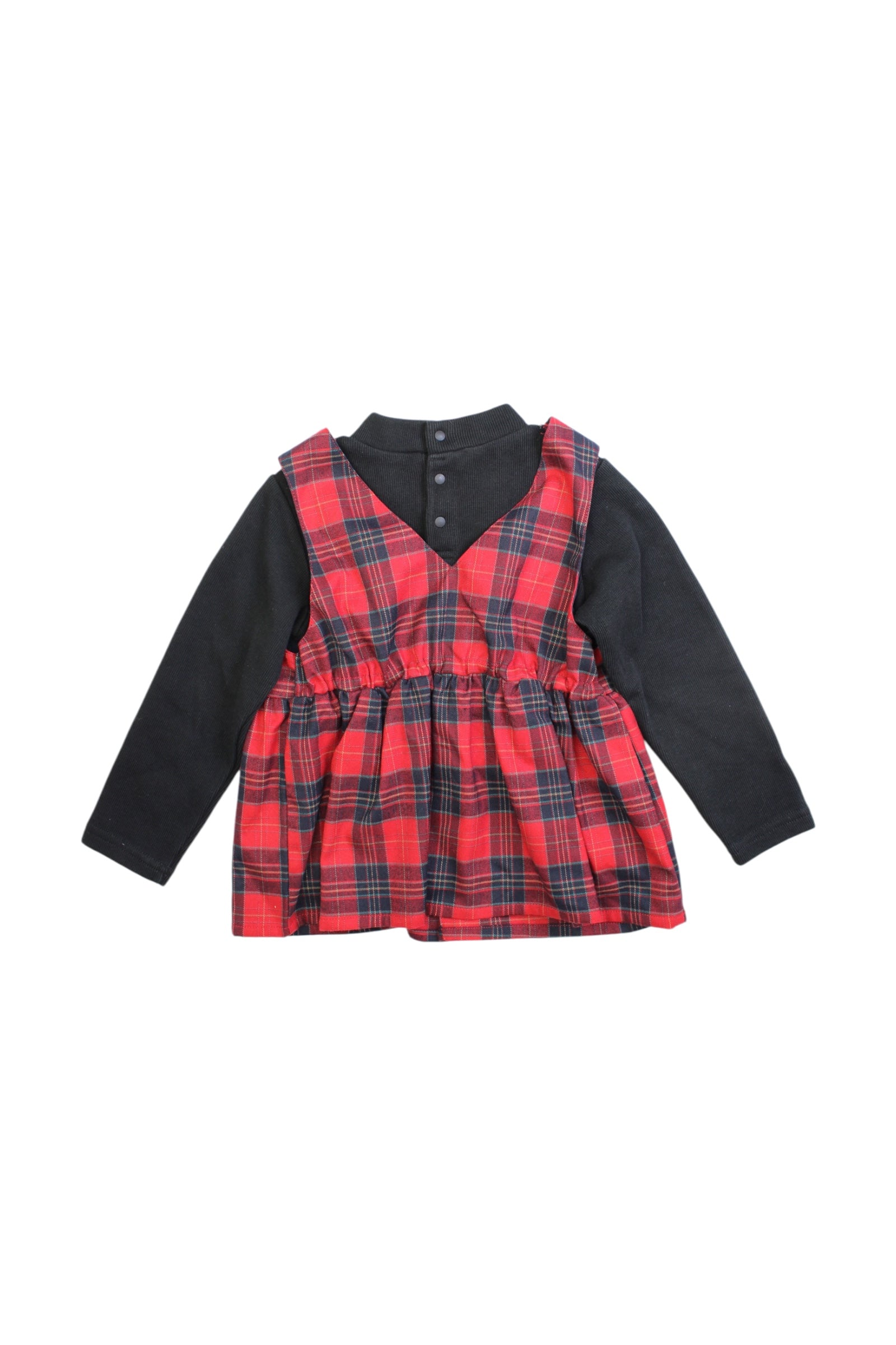Petit Main Plaid Long Sleeve Dress 5T、mySite、g9winljtr