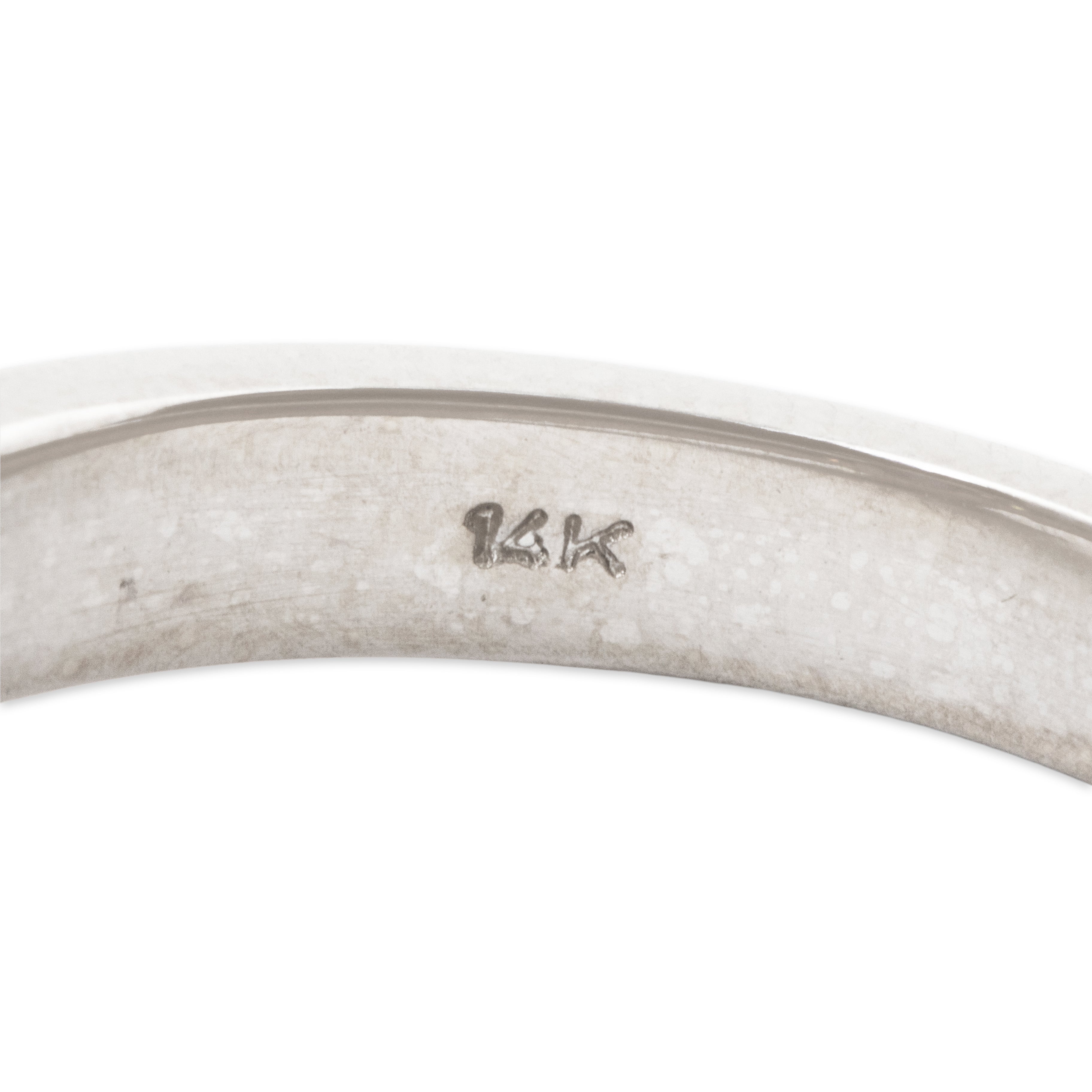 Estate 14k White Gold 1.6ct Sapphire .9cttw Diamond Brilliant Trio Ring 6.50、mySite、hinf8tx79