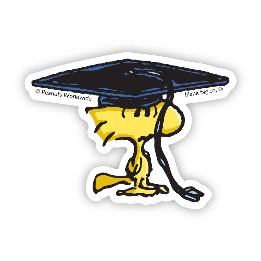  The Peanuts Graduating Woodstock Vinyl Sticker Decal、mySite、ghnorth