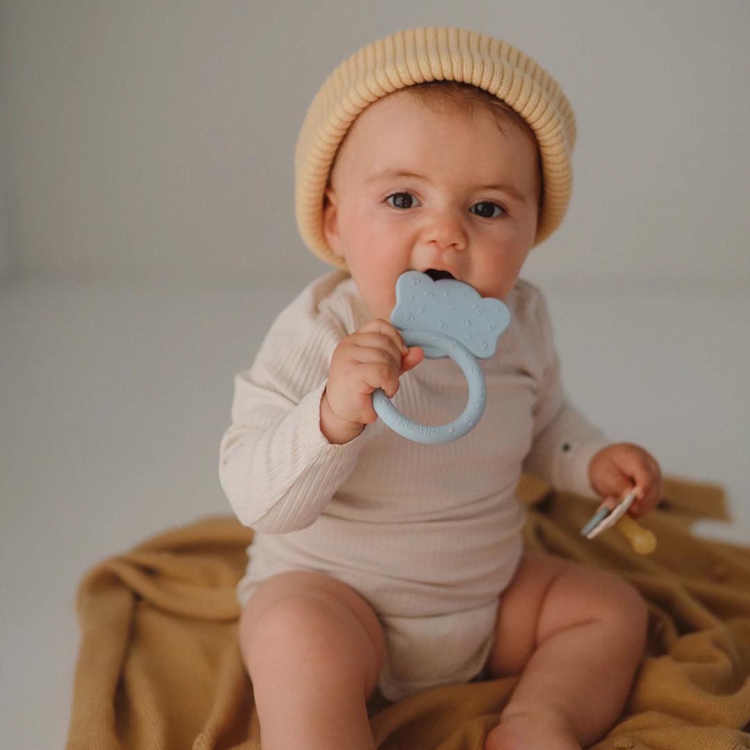 Mushie Teether - Elephant - Cloud、mySite、merchandisen