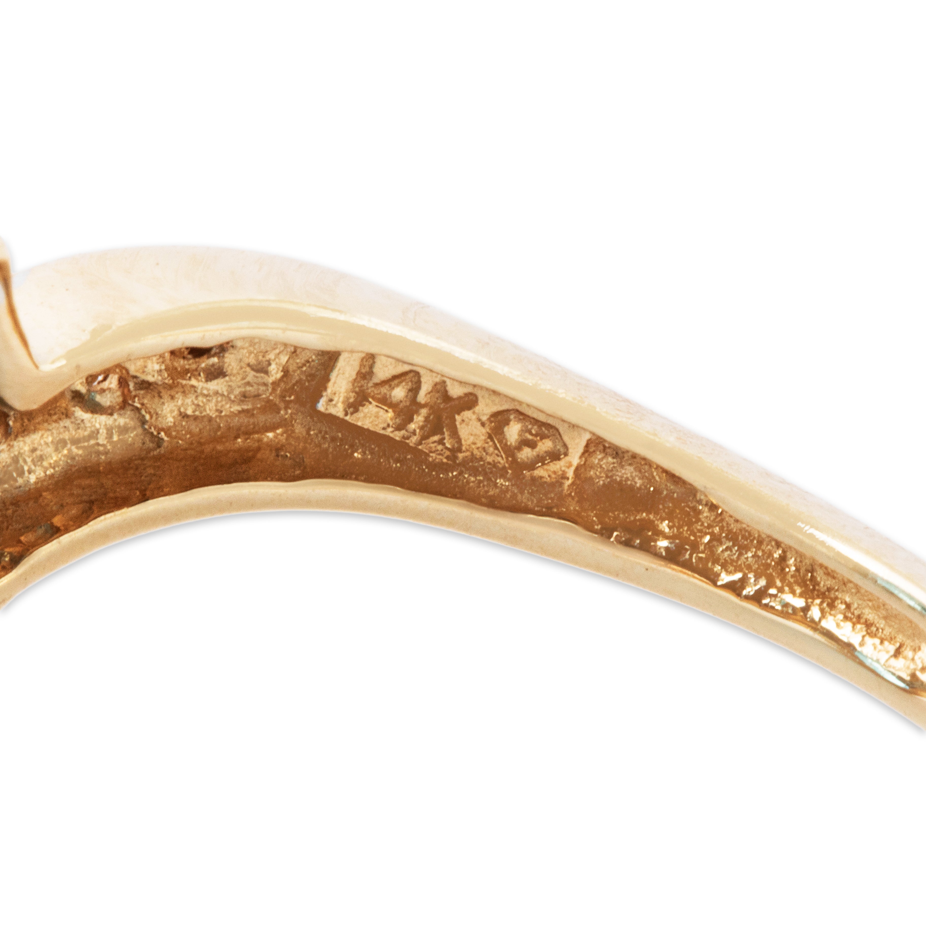 Vintage 14k Yellow Gold 5ct London Blue Topaz Diamond Deep Lagoon Ring 6.75、mySite、hinf8tx79