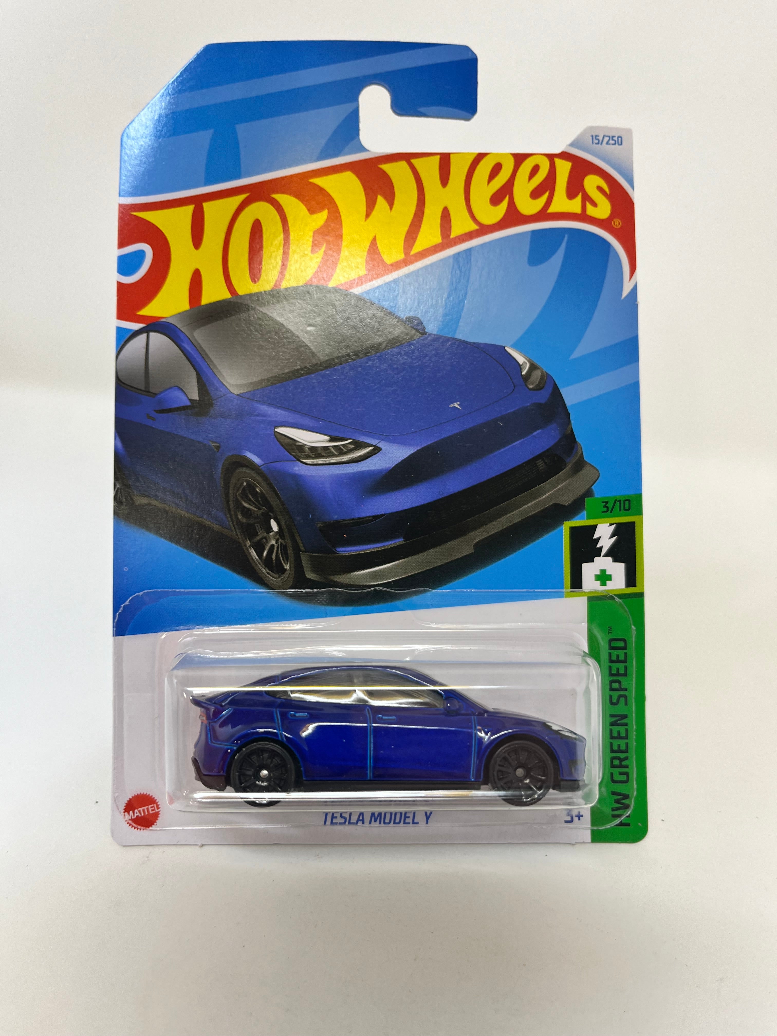 Tesla Model Y #15 * Blue * 2024 Hot Wheels Basic Case A、mySite、hgirdovlk