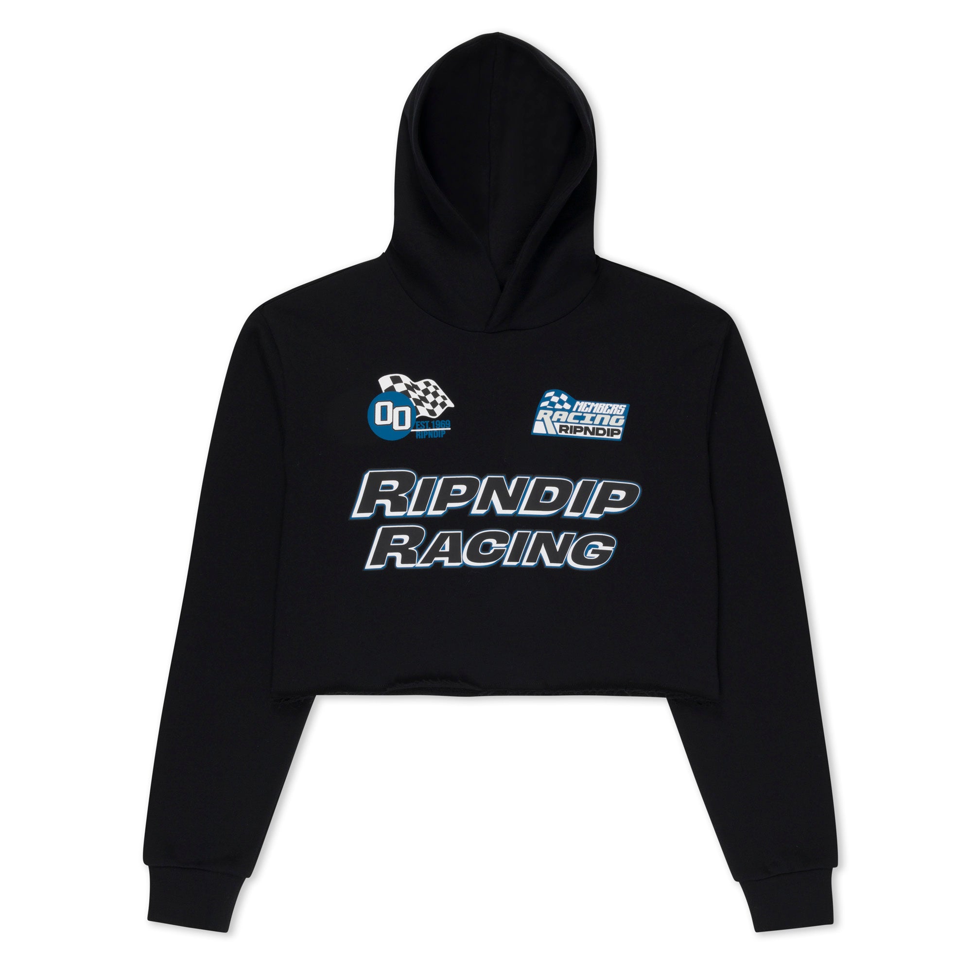  Ripnrace Cropped Hoodie (Black)、mySite、merchandisen