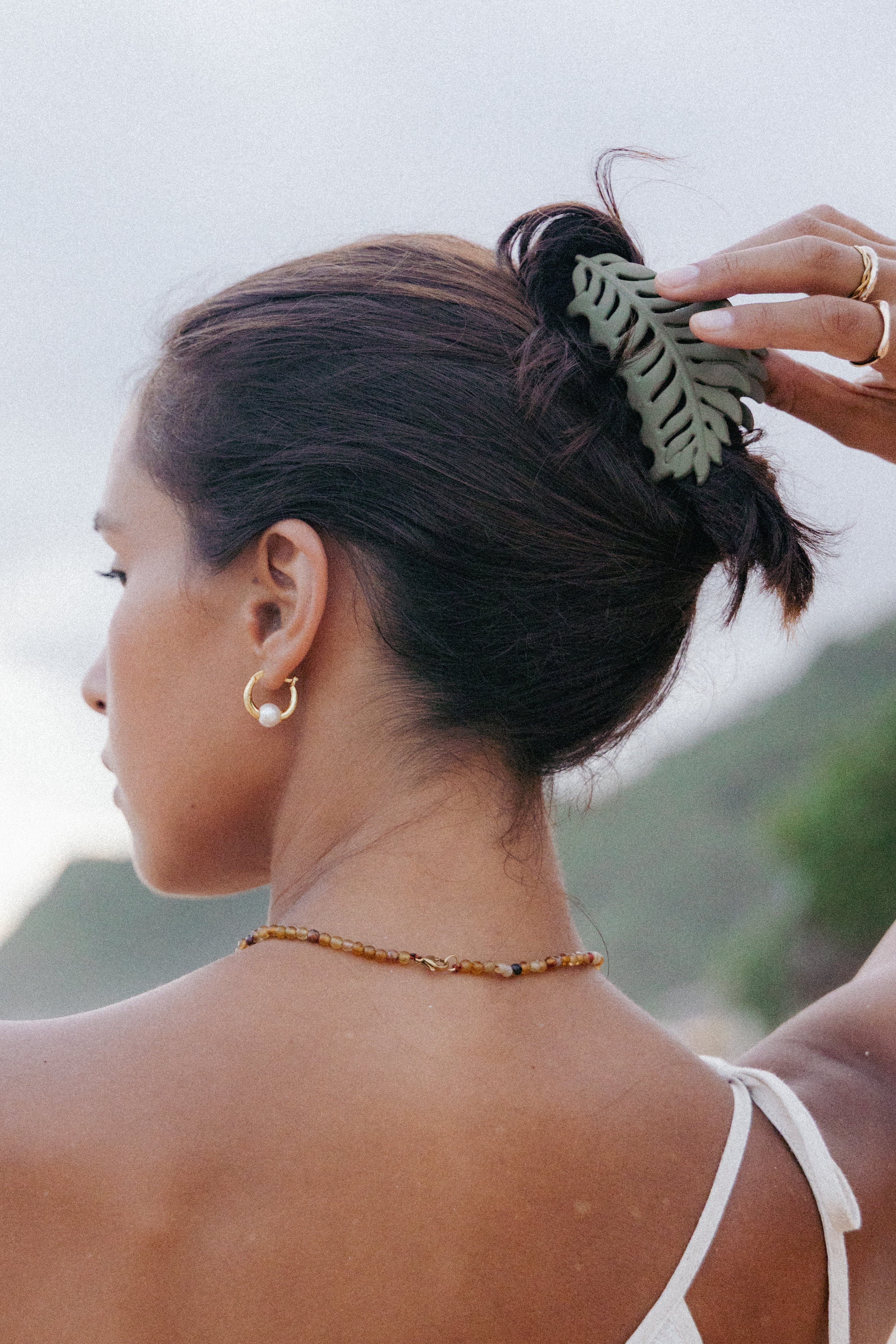  Palm Hair Clip - Green、mySite、sugarbowlscore