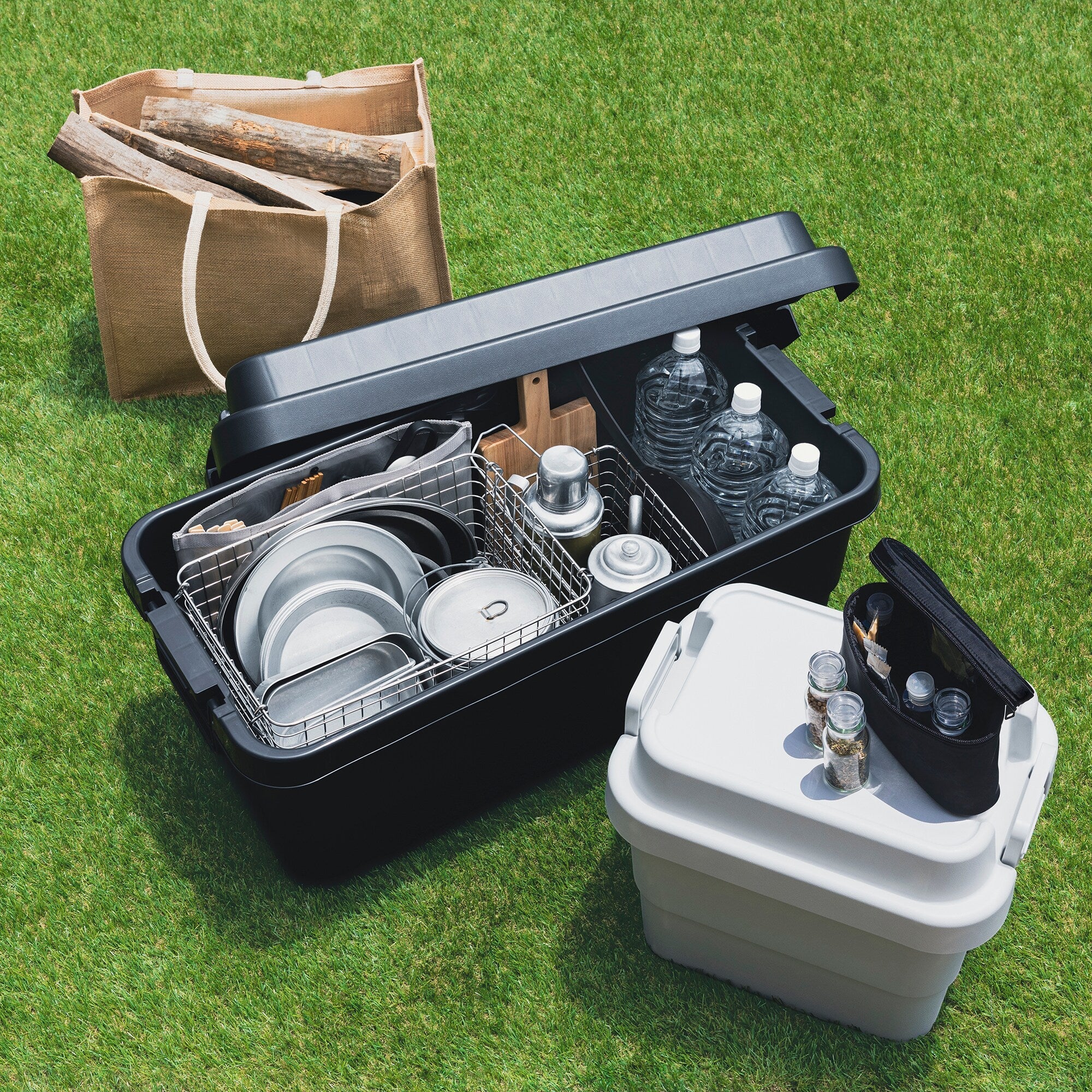  Heavy Duty Polypropylene Storage Box - Dark Gray - Extra Large 18.5 gal、mySite、sugarbowlscore