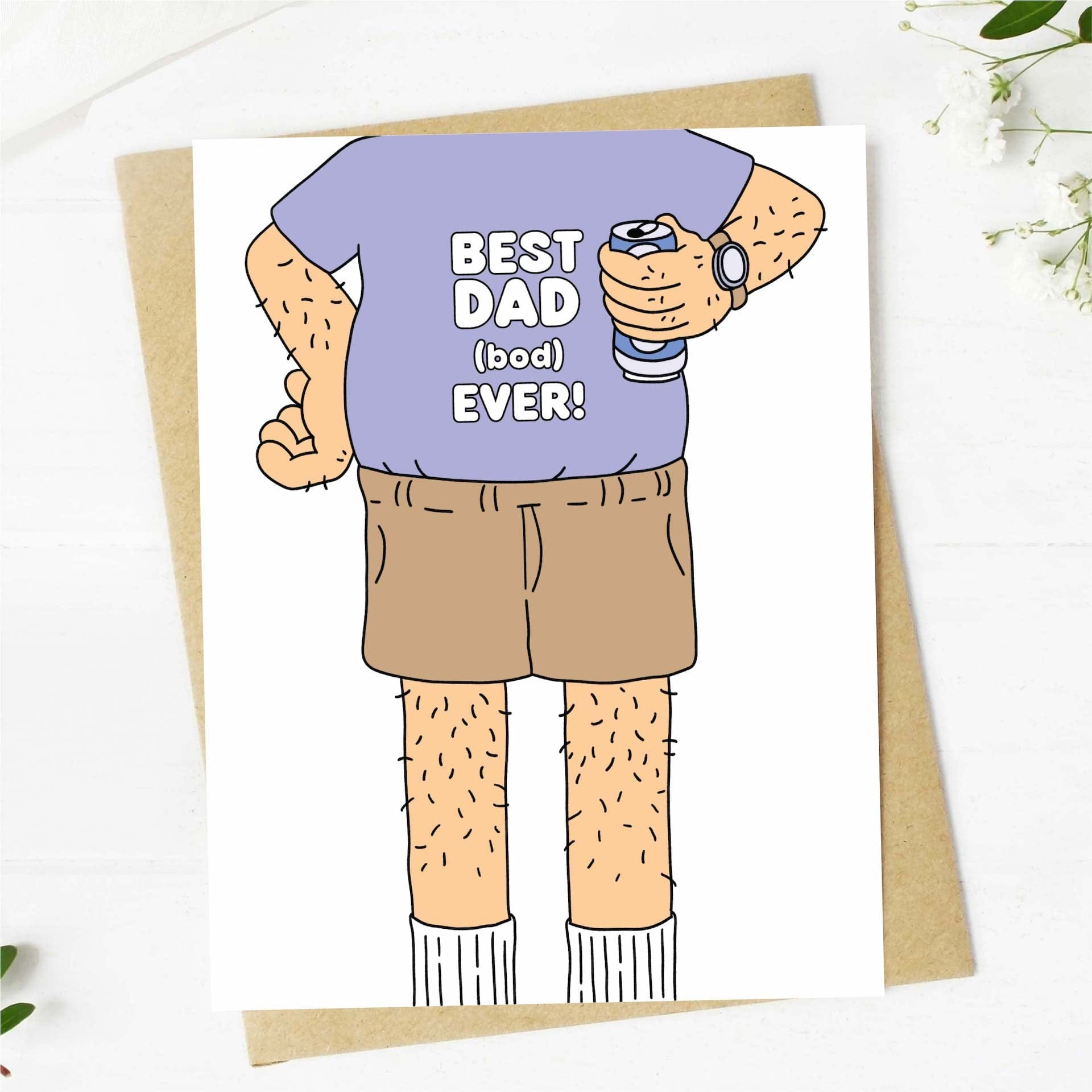  Best Dad (bod) Ever! Father's Day Card、mySite、ghnorth