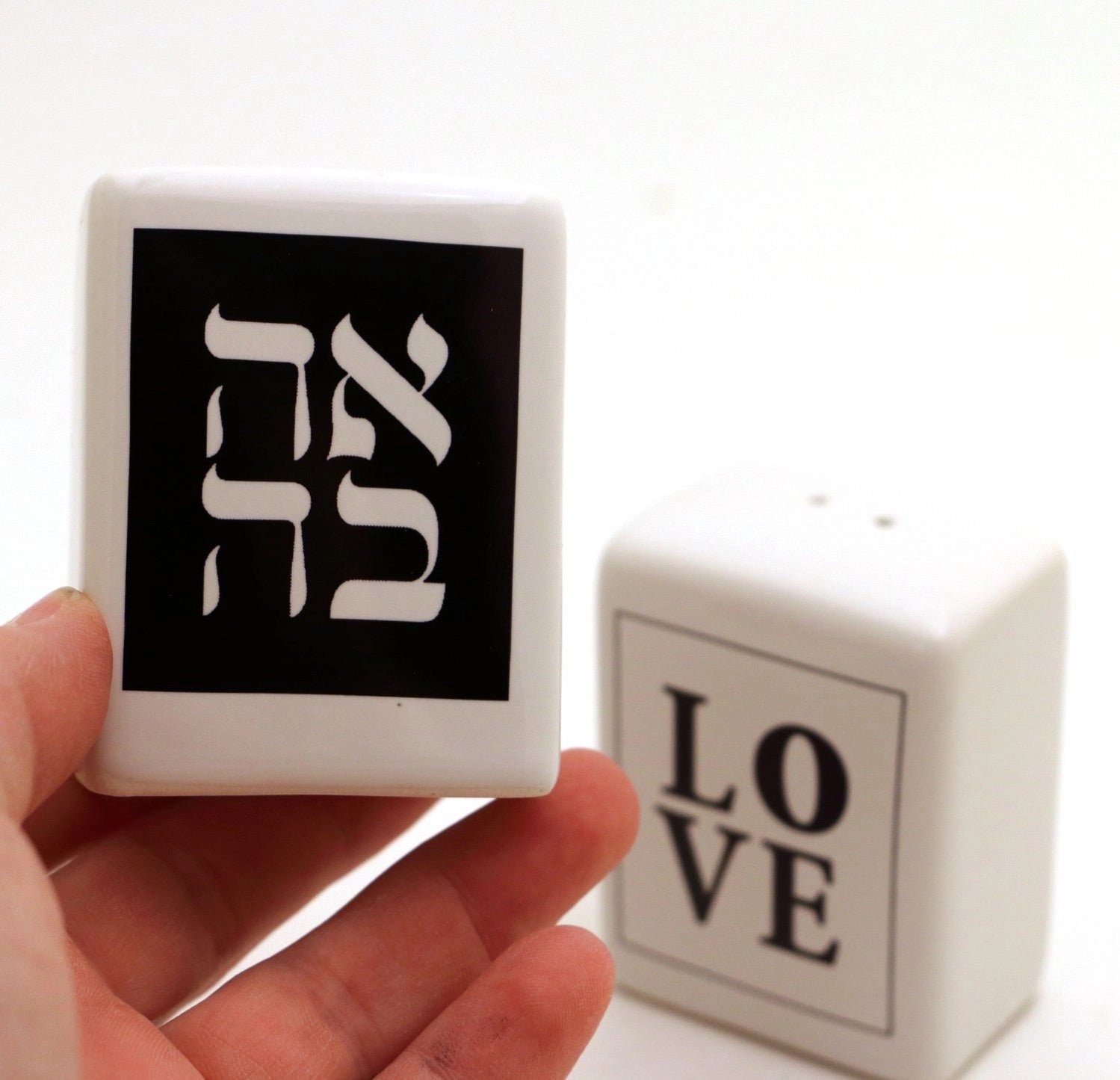 Love Salt and Pepper Shakers with Hebrew、mySite、g9winljtr