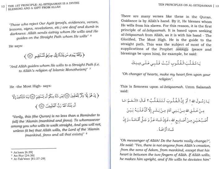 Ten Principles on Al-Istiqaamah、mySite、topwebapps