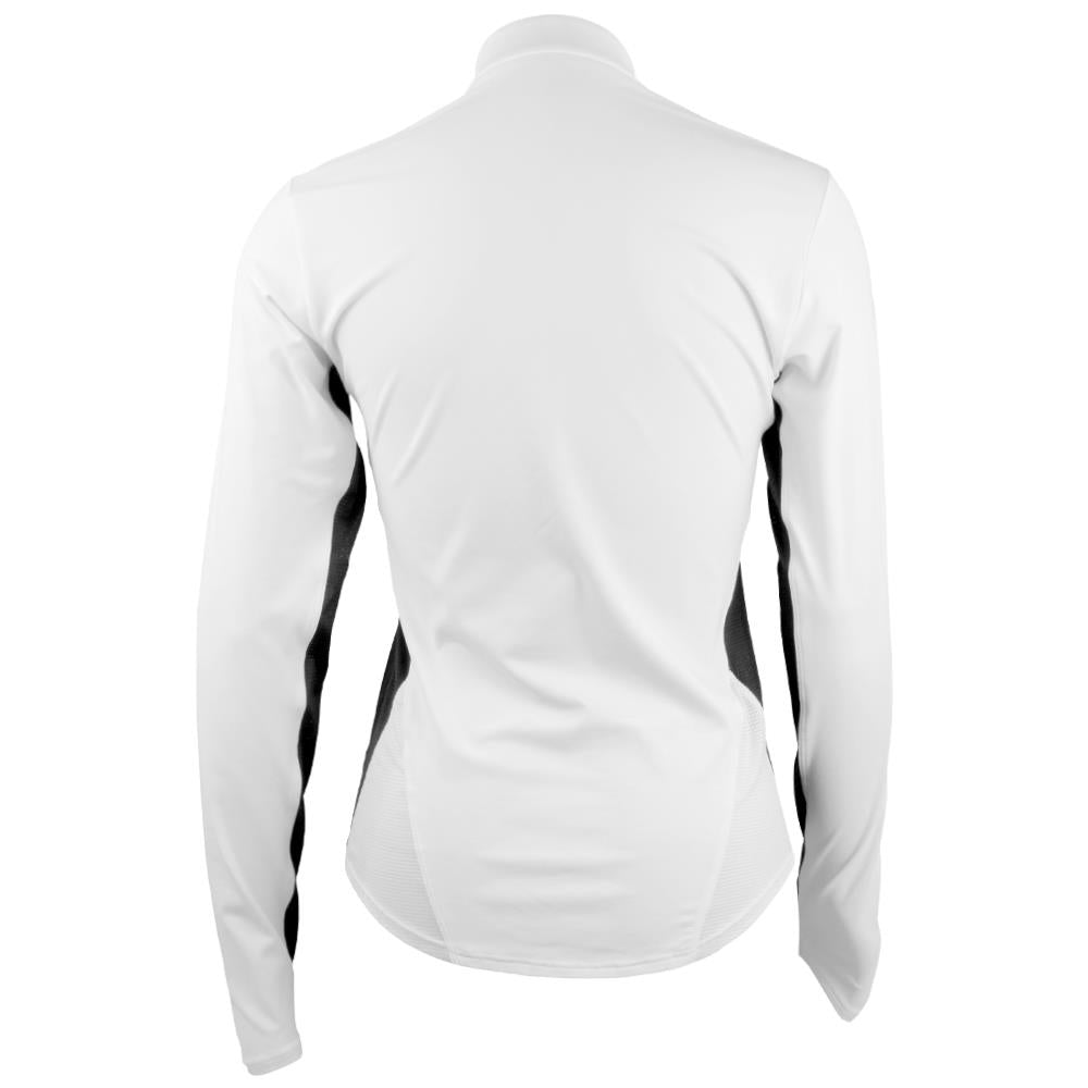 Sofibella Women's Monochrome Longsleeve Zip Top - White/Black