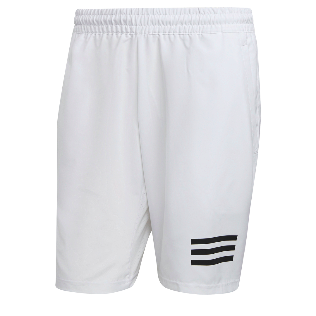 adidas Men's 3 Stripe Club Short (White/Black)、mySite、neckold