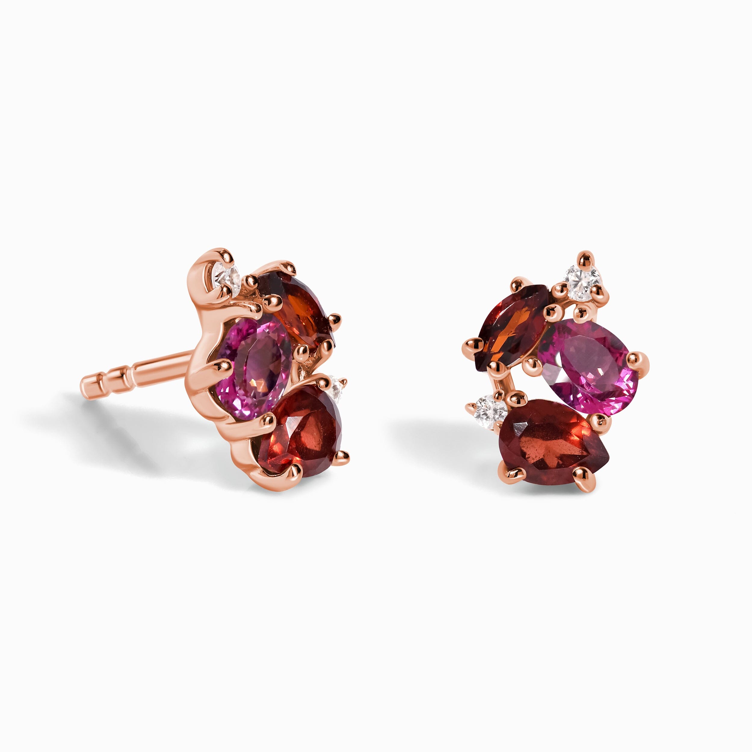 Pink Topaz Garnet Earrings - Orion、mySite、hinf8tx79